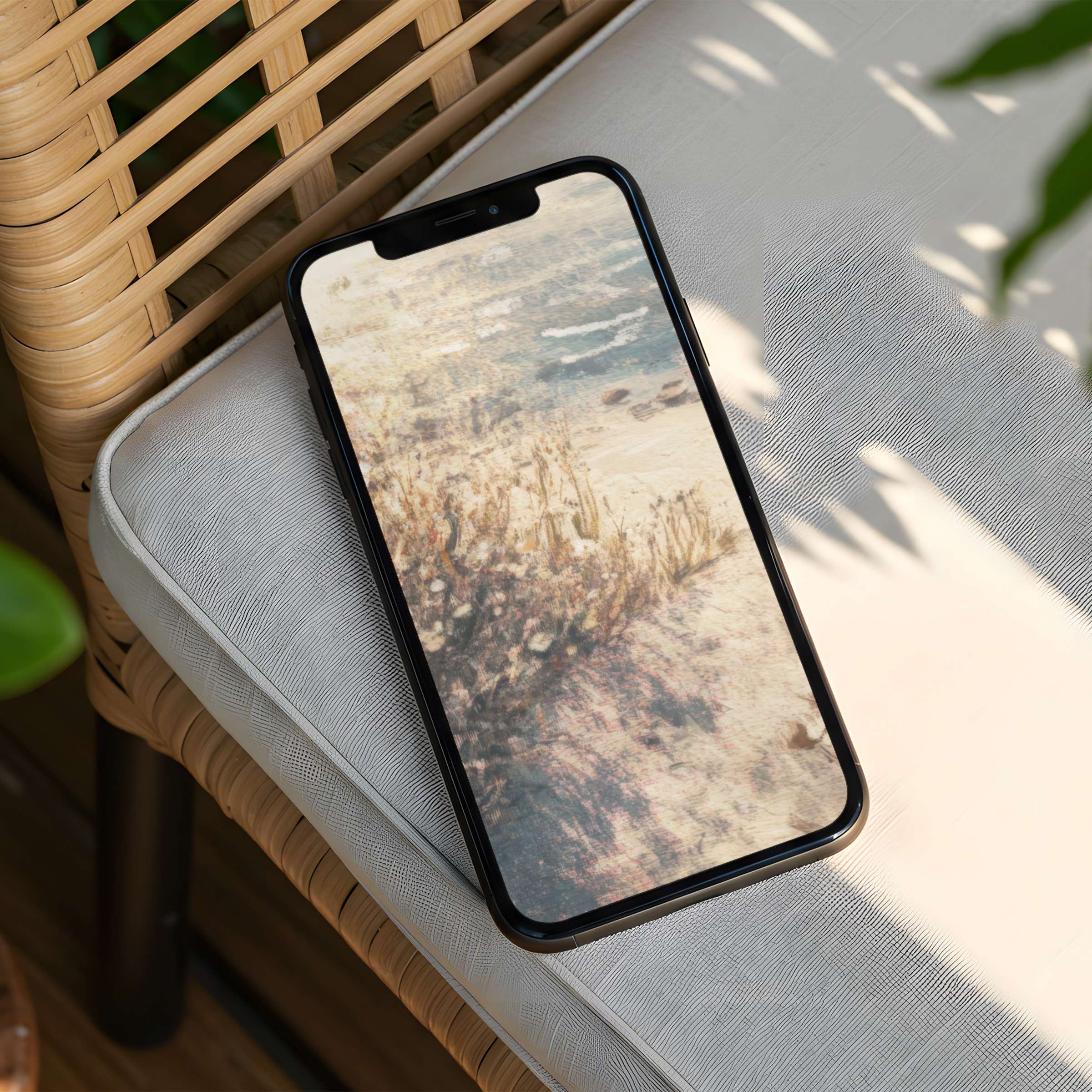 Elegant iPhone background with calming nature scene for instant download brings serenity to your phone effortlessly fitting all models