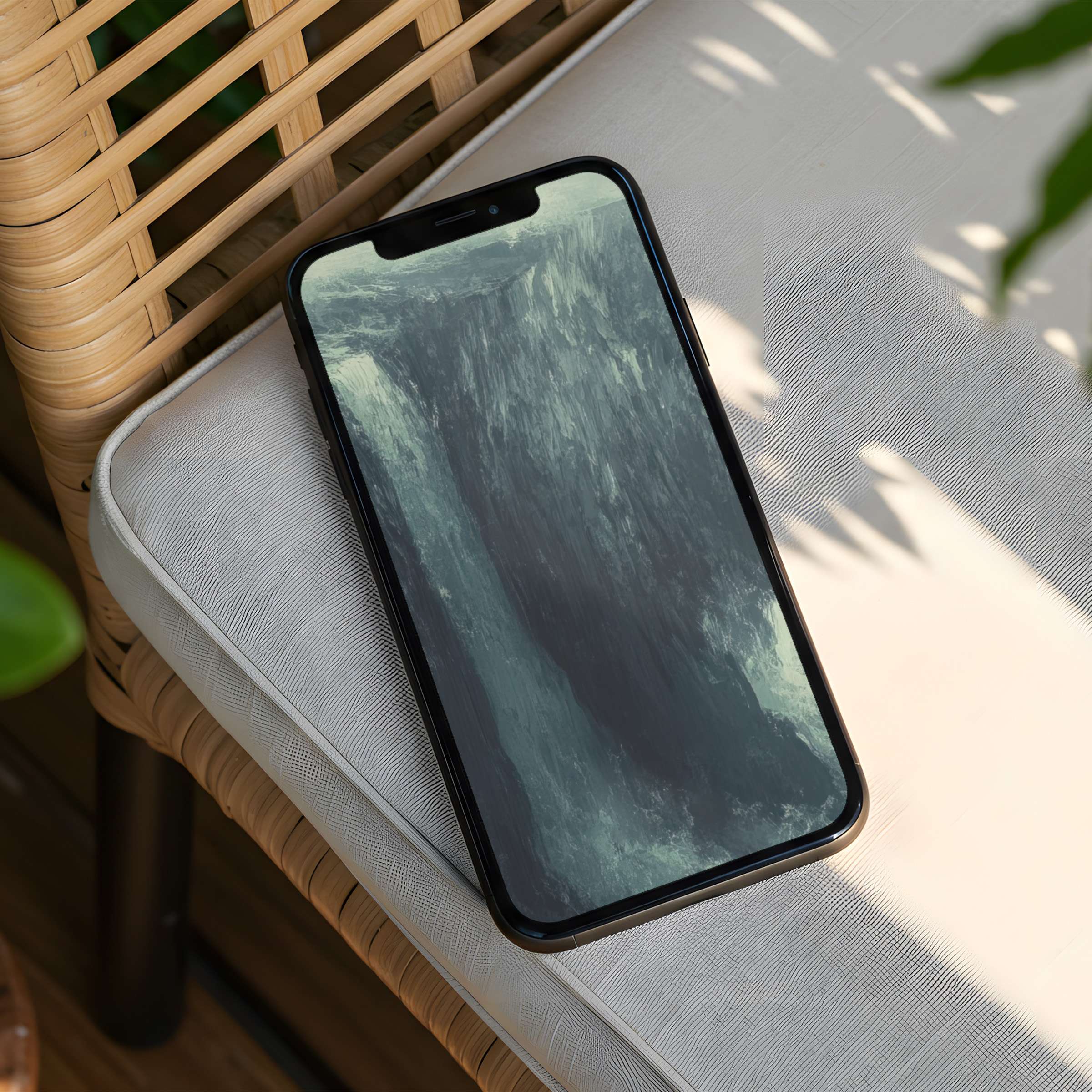 Elegant iPhone background with soothing abstract textures for instant download, enhancing phone screens with calm, mindful inspiration