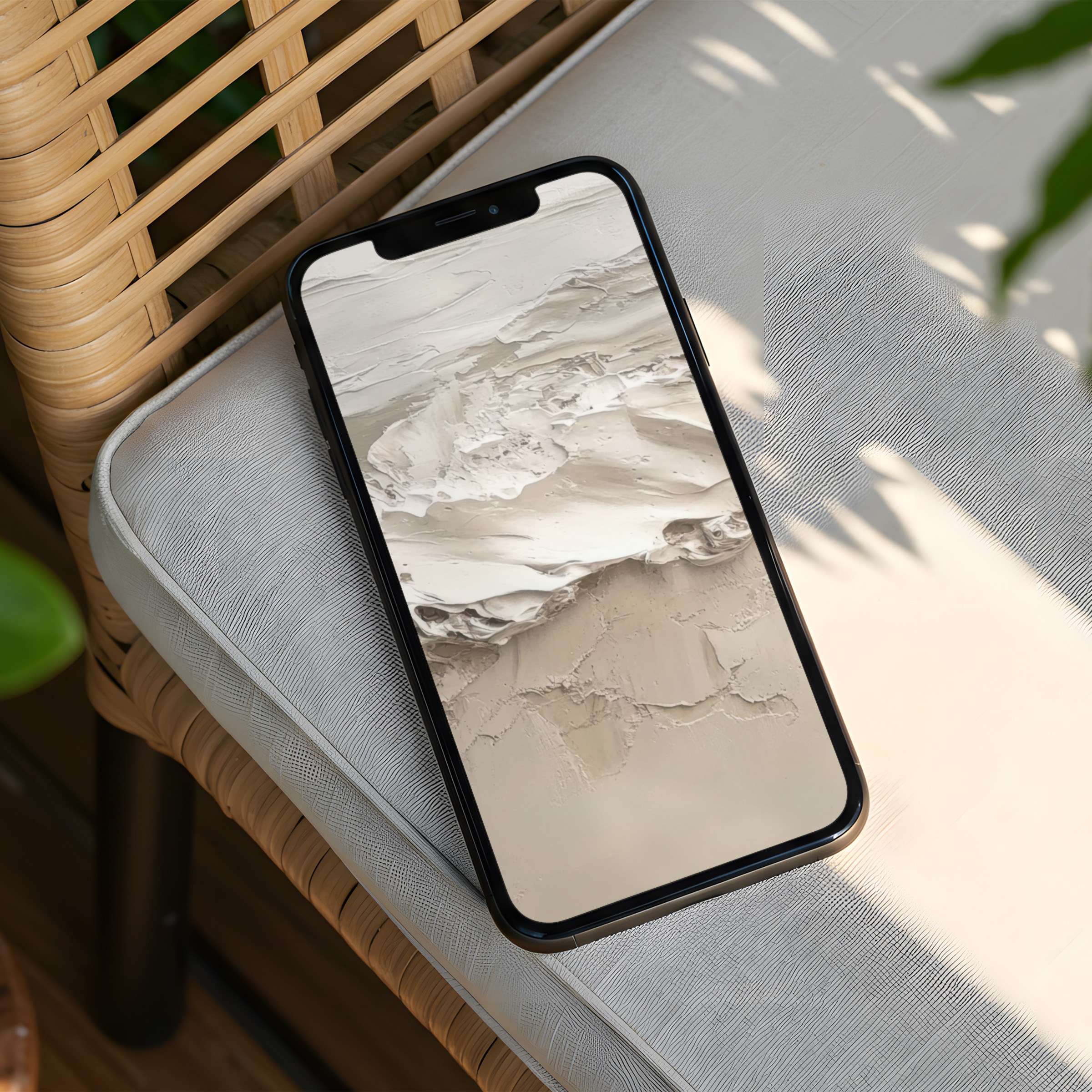 Calm, earthy textures create an inspiring iPhone background for instant download, blending elegance and mindfulness for your phone