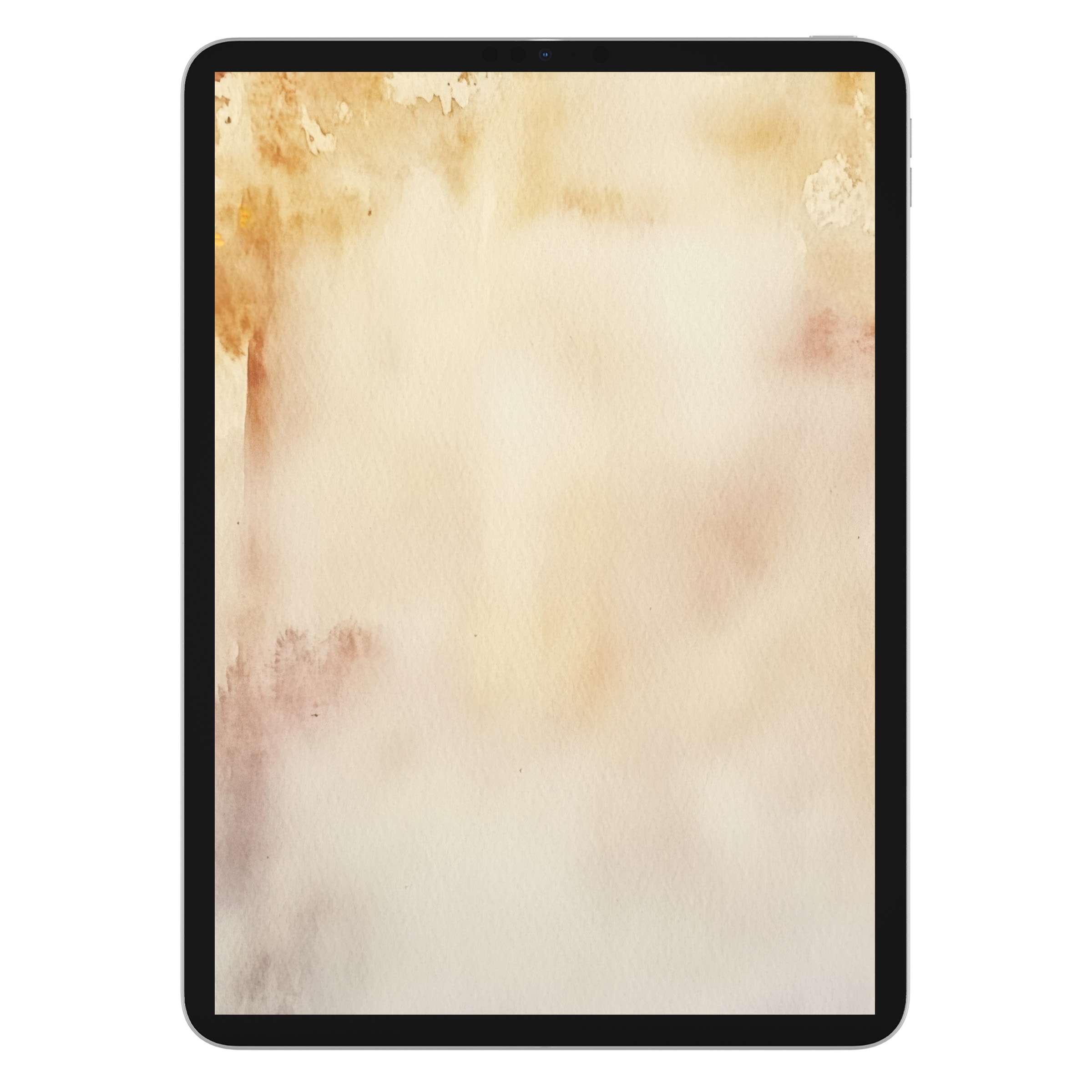 Elegant fall iPad wallpaper with soft watercolor tones, perfect as a calming digital download for your tablet background