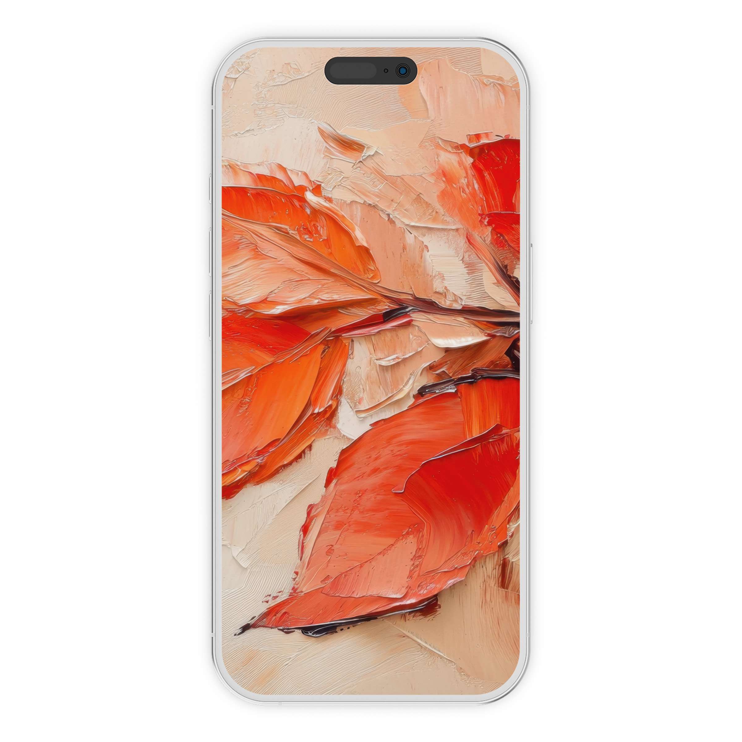 Rich autumnal tones grace this fall iPhone wallpaper, an inspiring digital download for phone backgrounds, blending elegance with serenity