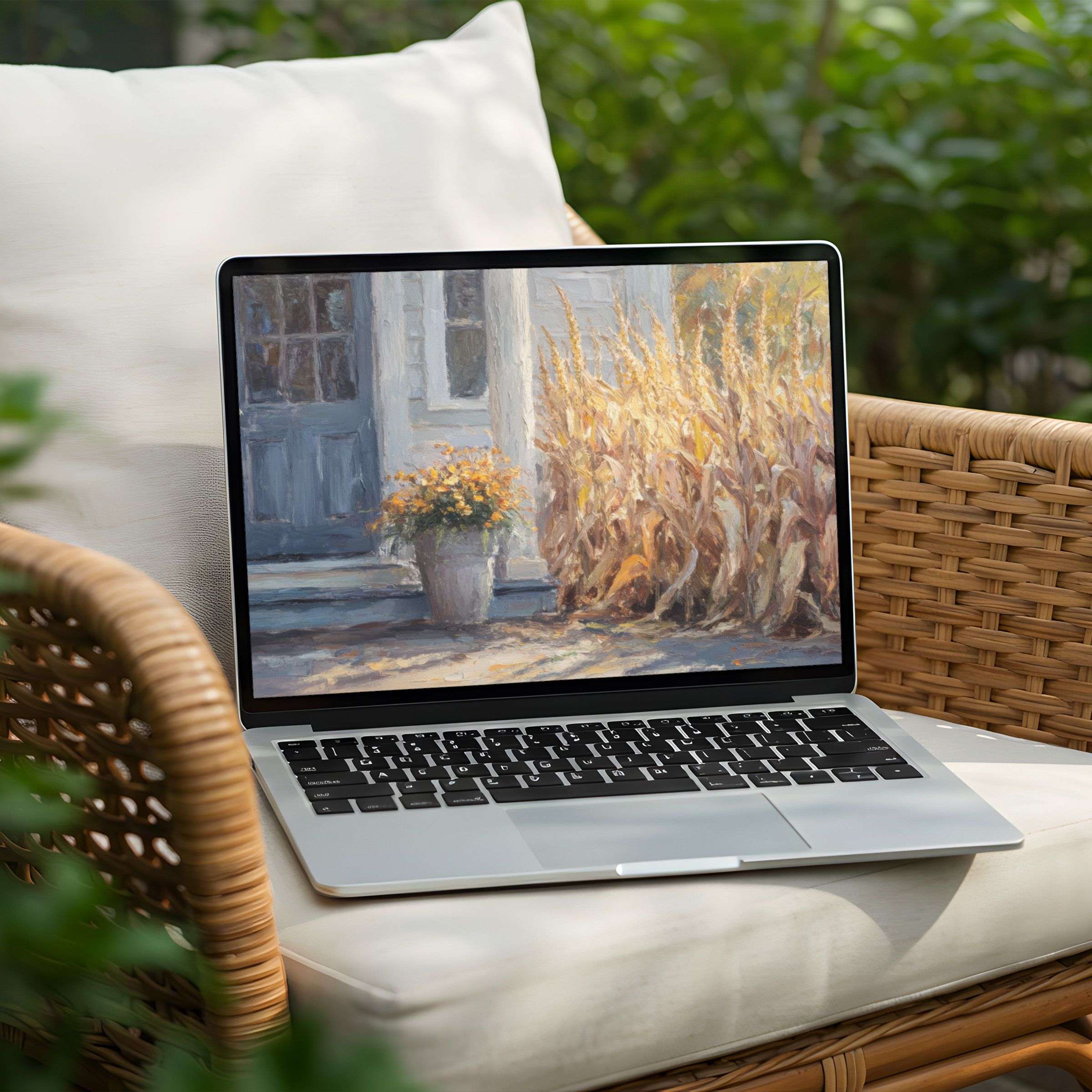 Calm your senses with this elegant desktop background showcasing a rustic scene, perfect for PC or Laptop instant download