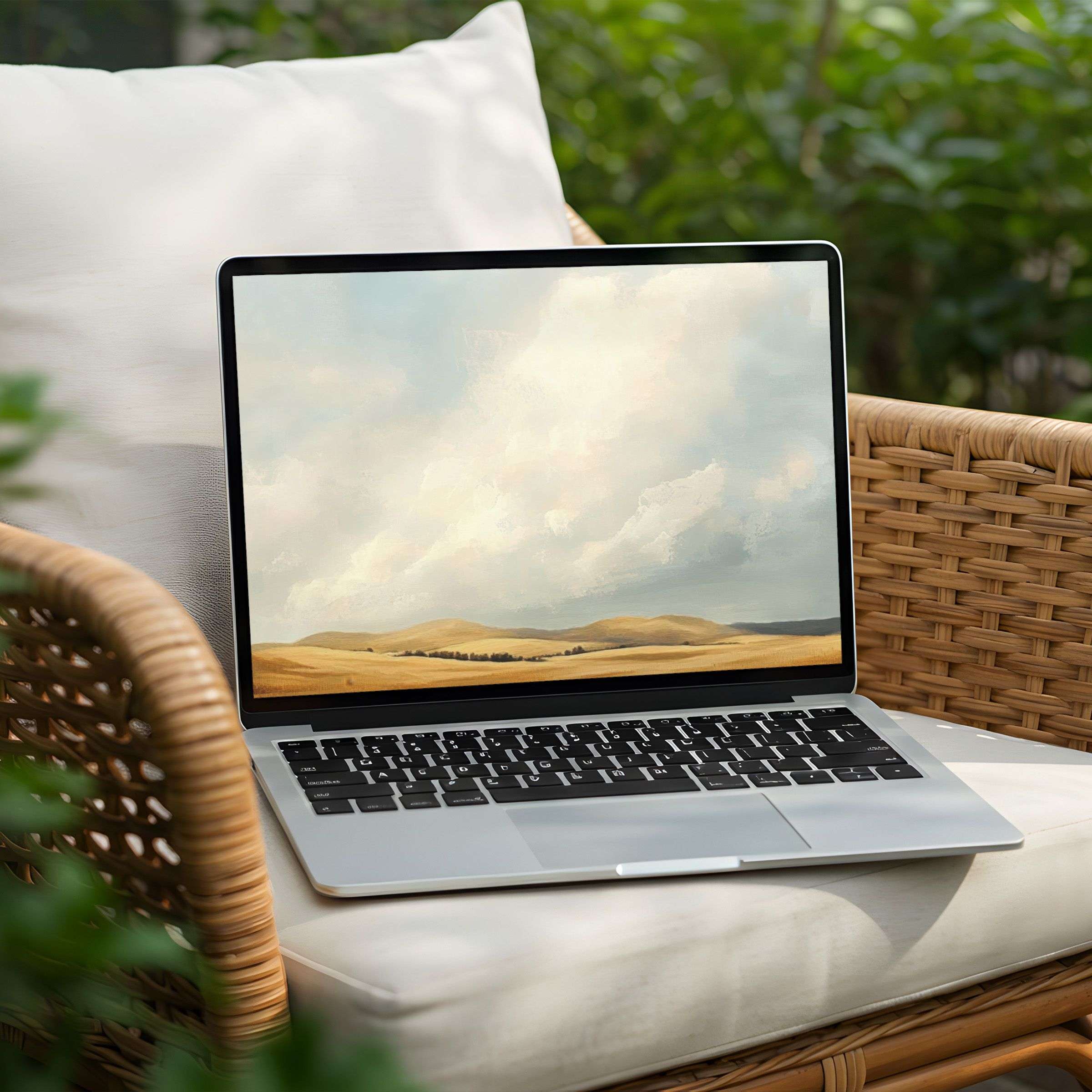 Elegant desktop background for PC and Laptop instant download a serene landscape inspires calm and mindfulness for design lovers