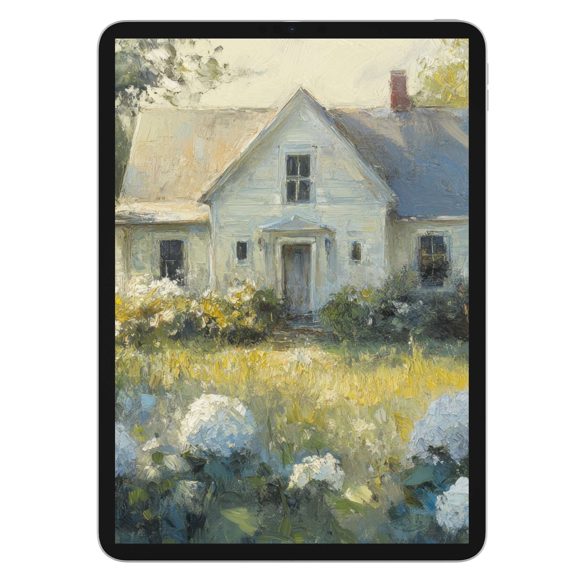 Farmhouse iPad wallpaper offers a serene digital download with rustic charm, perfect for a calming tablet background on any device