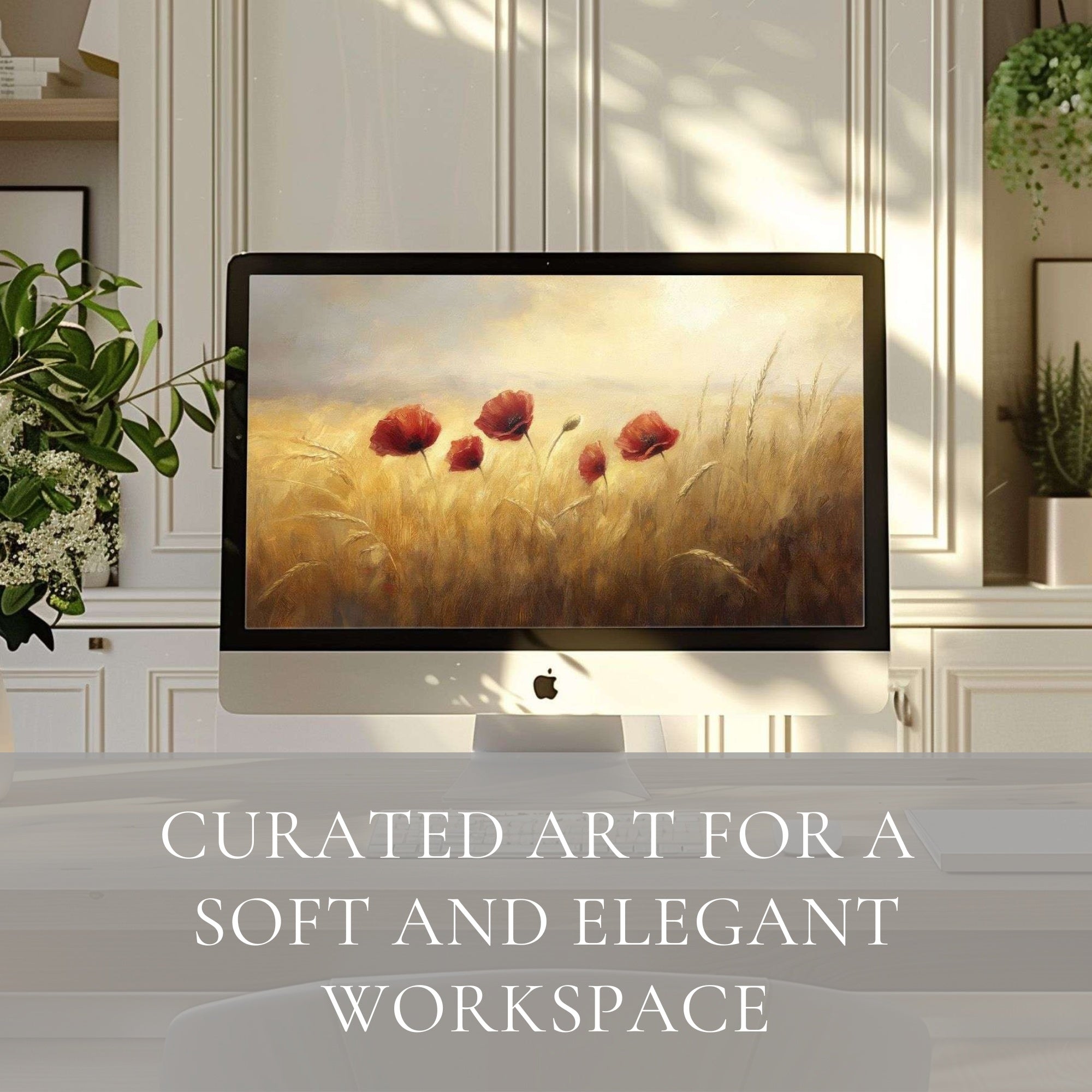 Floral Desktop Backgrounds – delicate flowers in soft, elegant colors for a romantic modern screen