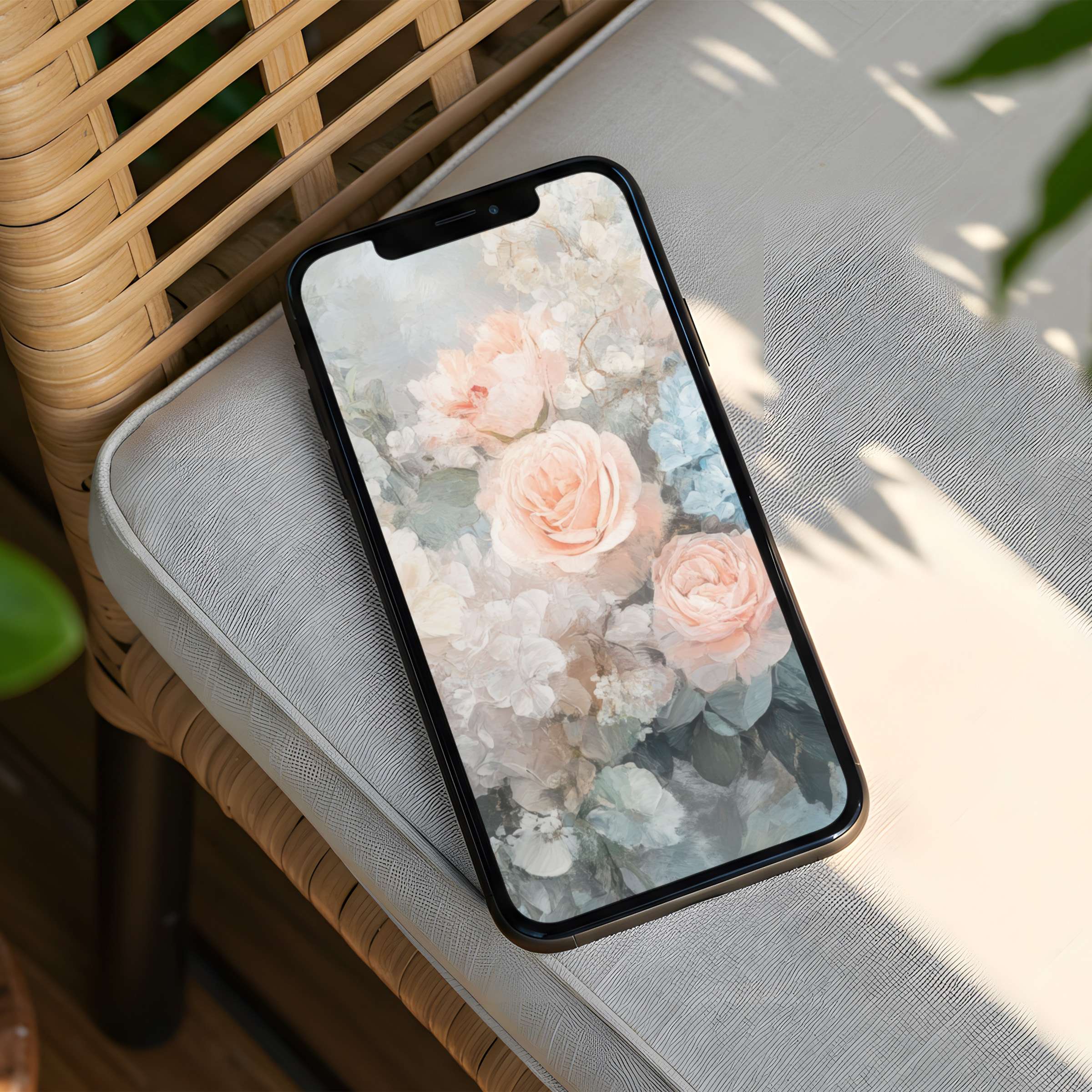 Elegant floral iPhone background enhancing your phone with calm beauty and mindfulness instant download available for Android too