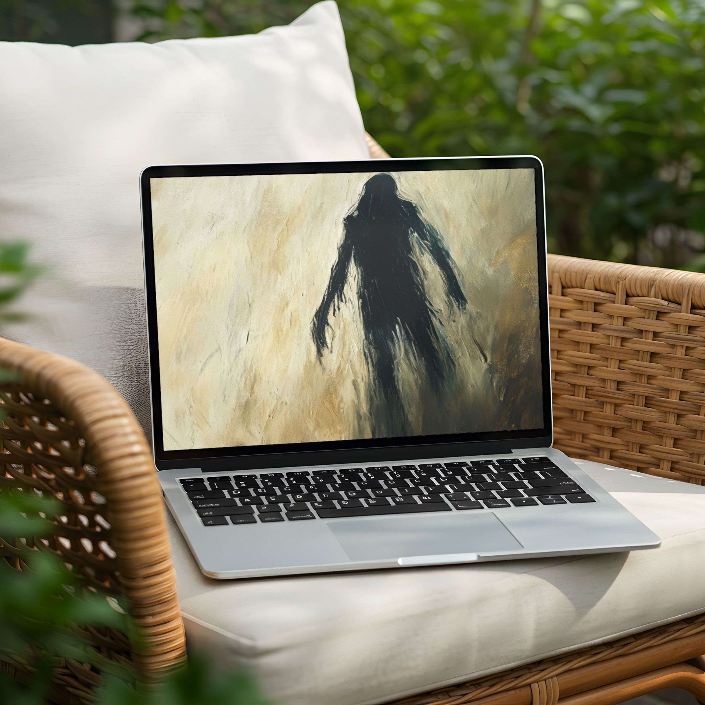 Inspirational abstract art desktop background for PC or Laptop instant download for a calm and elegant workspace upgrade