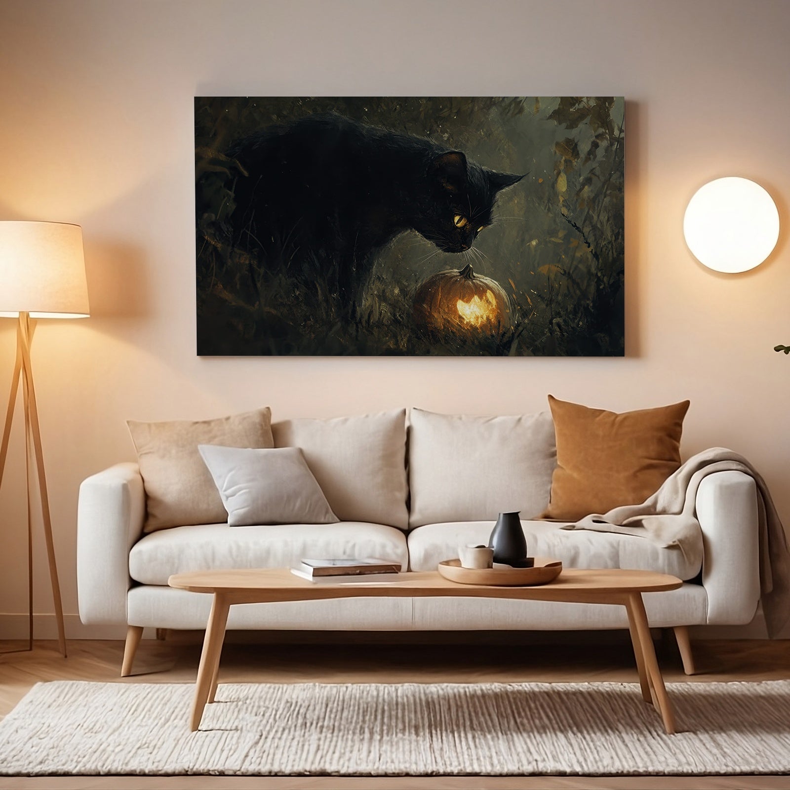Halloween Downloadable Art om Minimalist Living Room