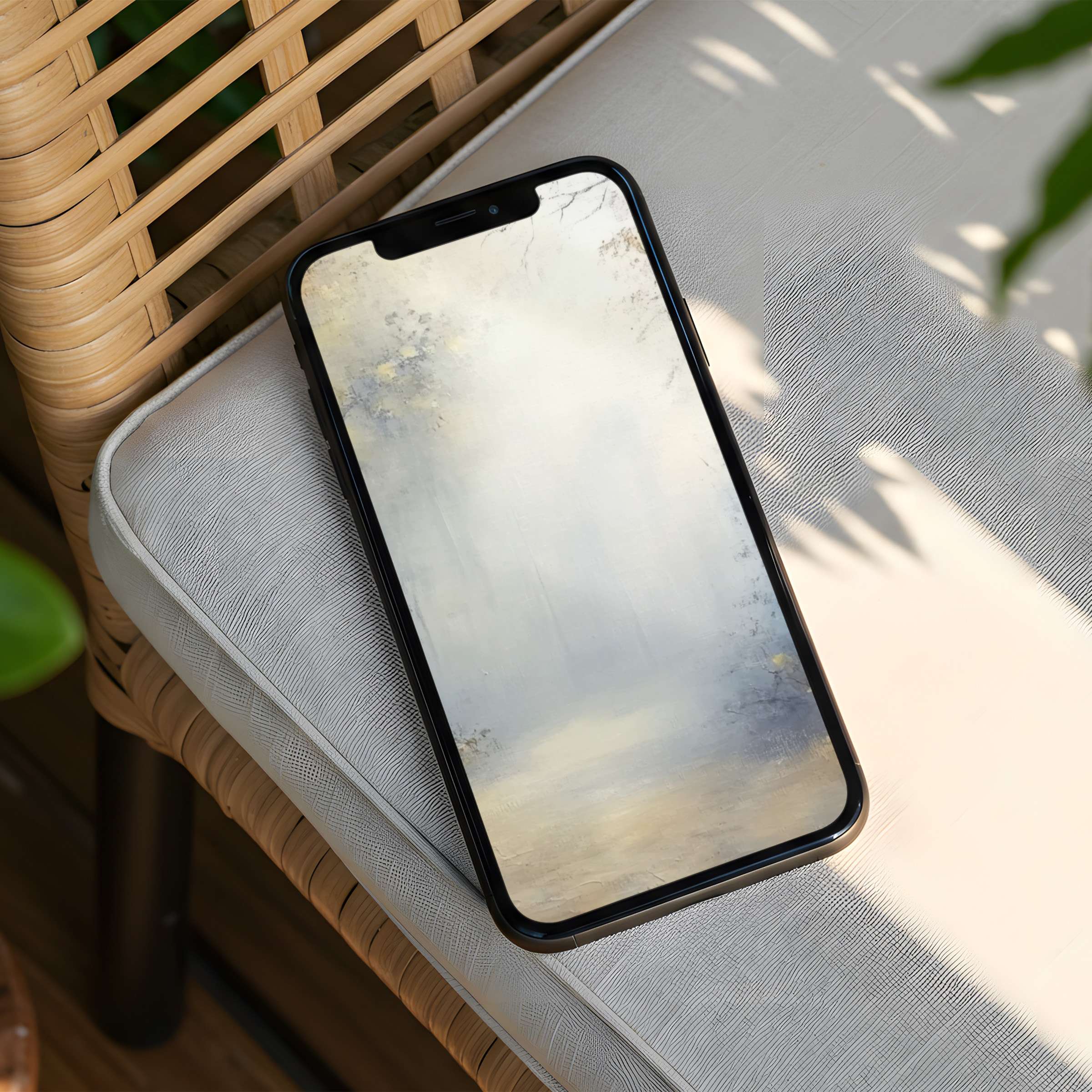 Serene abstract forest scene as an iPhone background offering instant download for phone use brings calm and elegant inspiration
