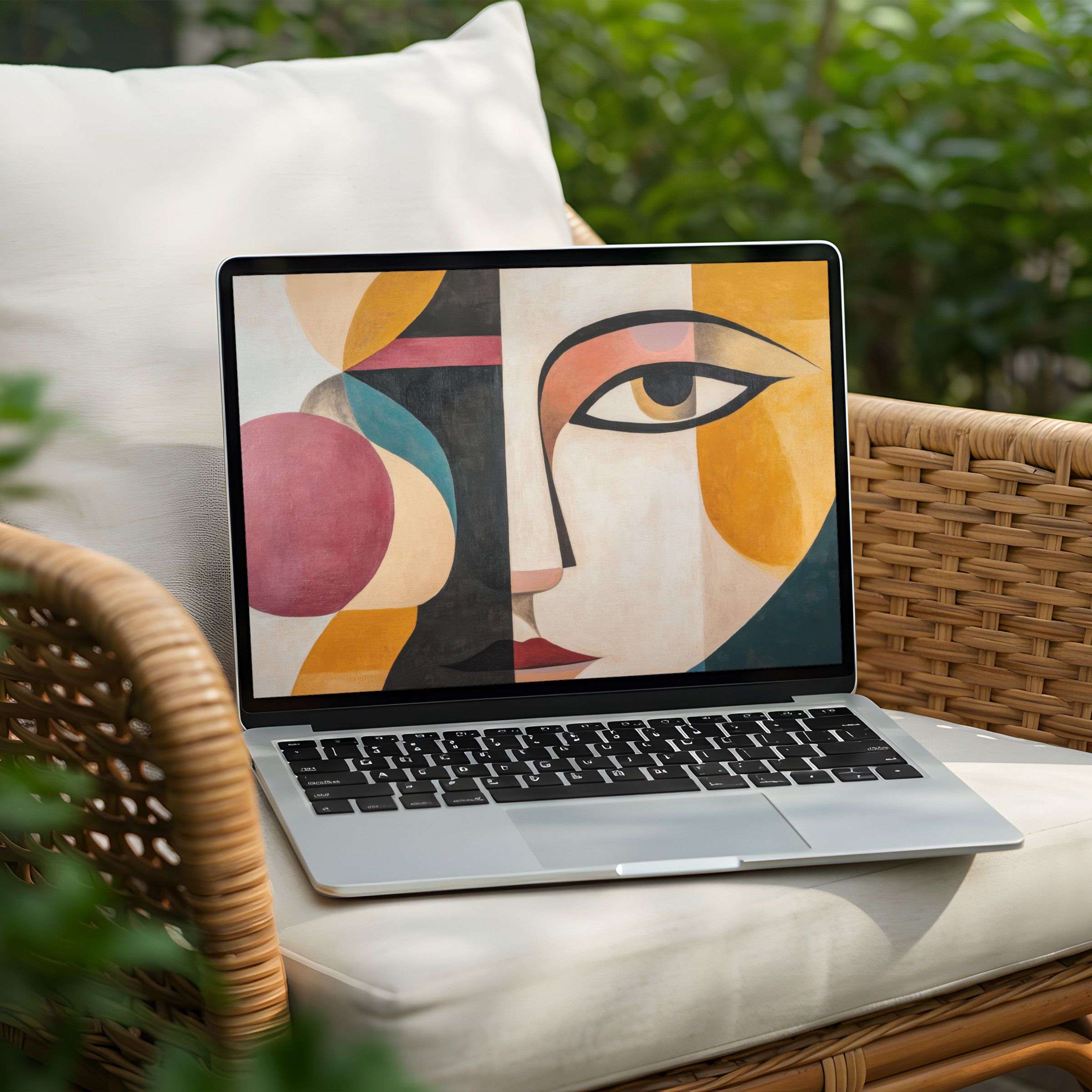 Elevate your PC or Laptop with this artistic desktop background for instant download bringing calm and elegance to your screen