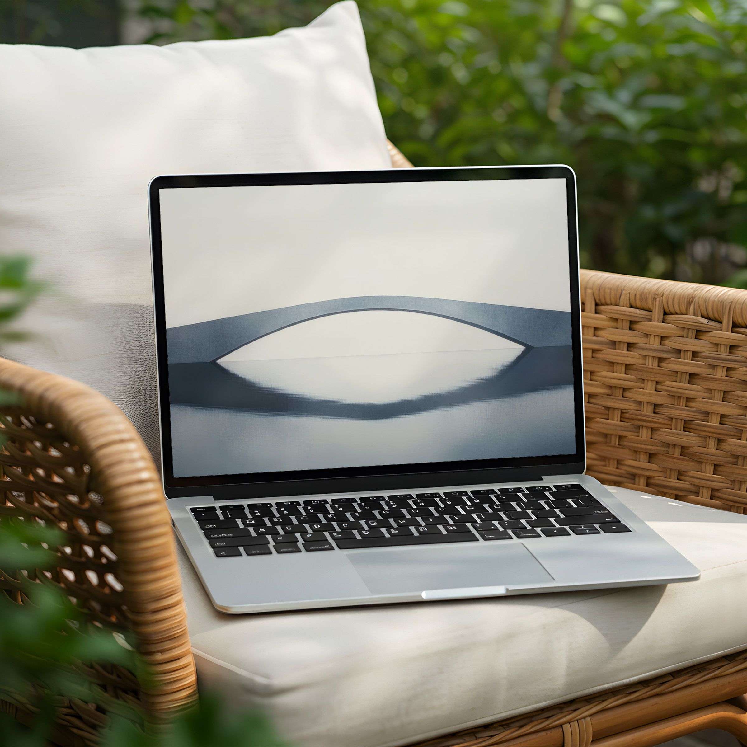 Sleek abstract design desktop background for PC or Laptop instant download inspiring calm elegance in premium style