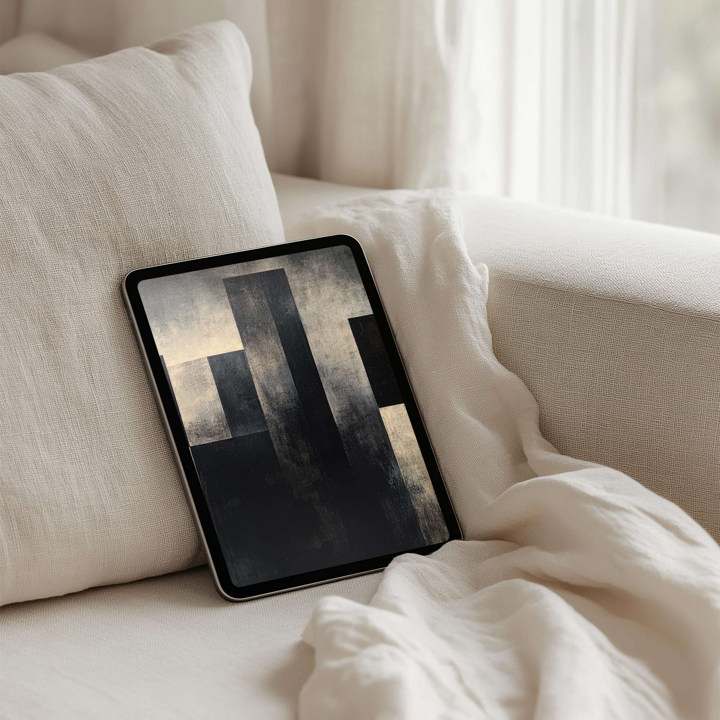 Elegant abstract art perfect for your iPad background, offering calm and inspiration with instant download for any tablet use