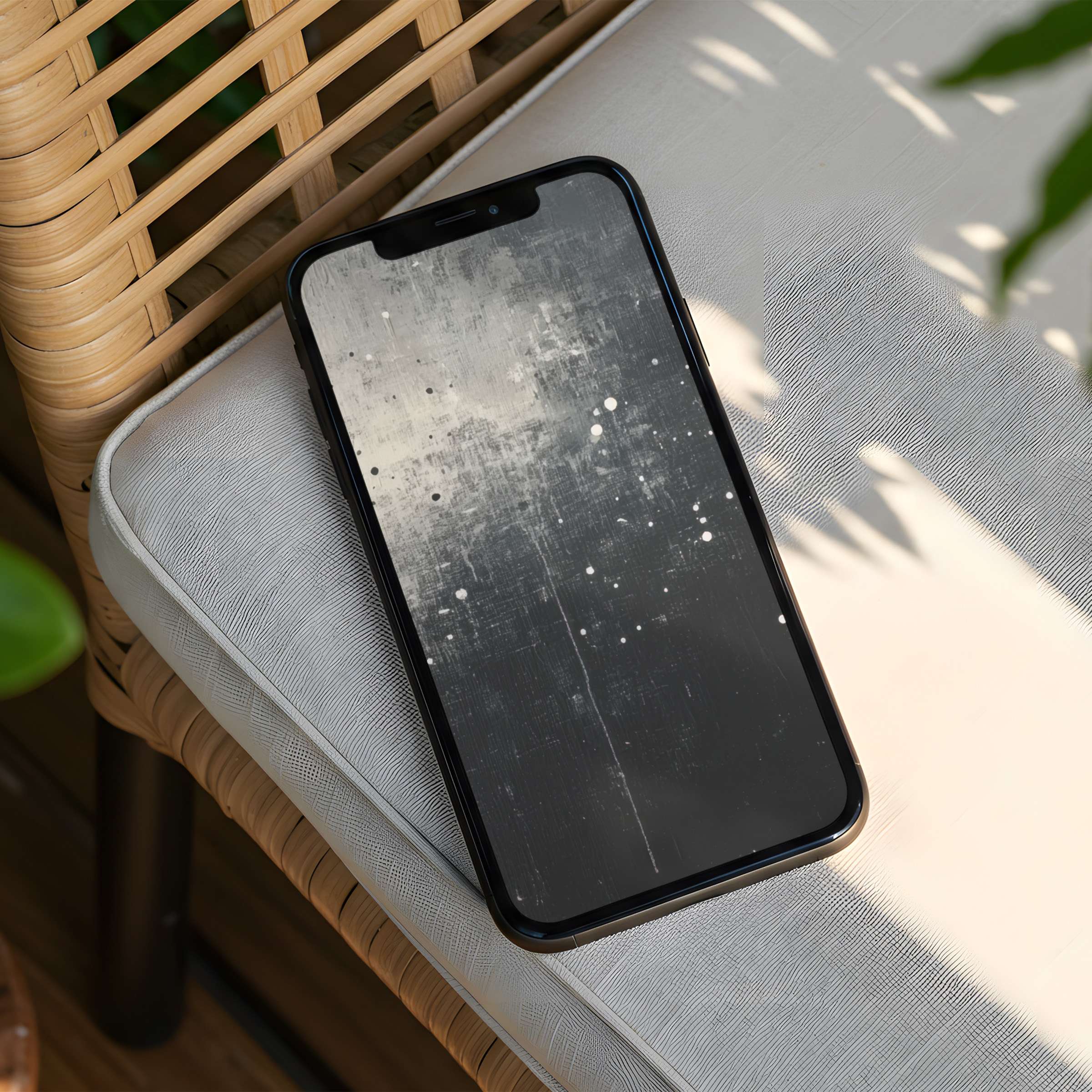 Elegant iPhone background with abstract monochrome textures for a serene phone look instant download for mindful inspiration