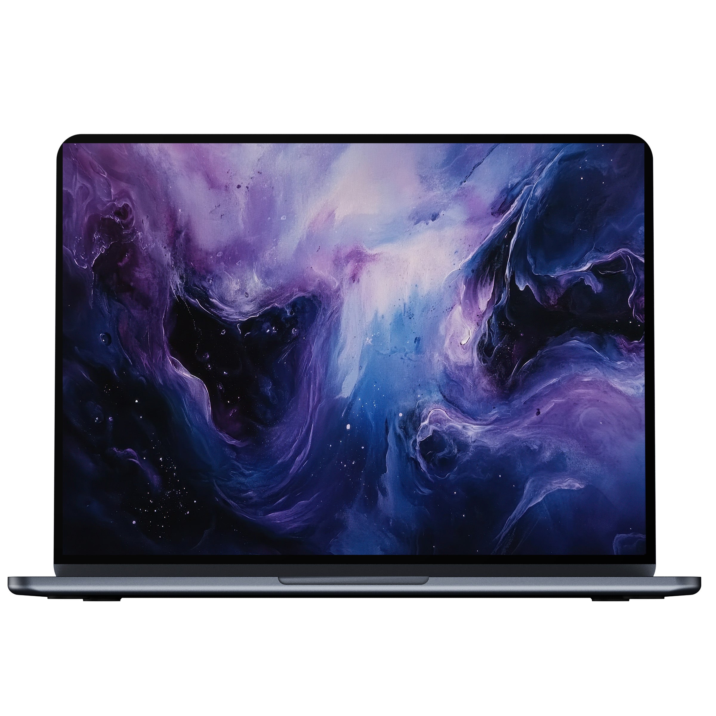 Modern desktop wallpaper digital download featuring a dreamy purple and blue abstract art, perfect for PC, Laptop, Mac inspiring calm