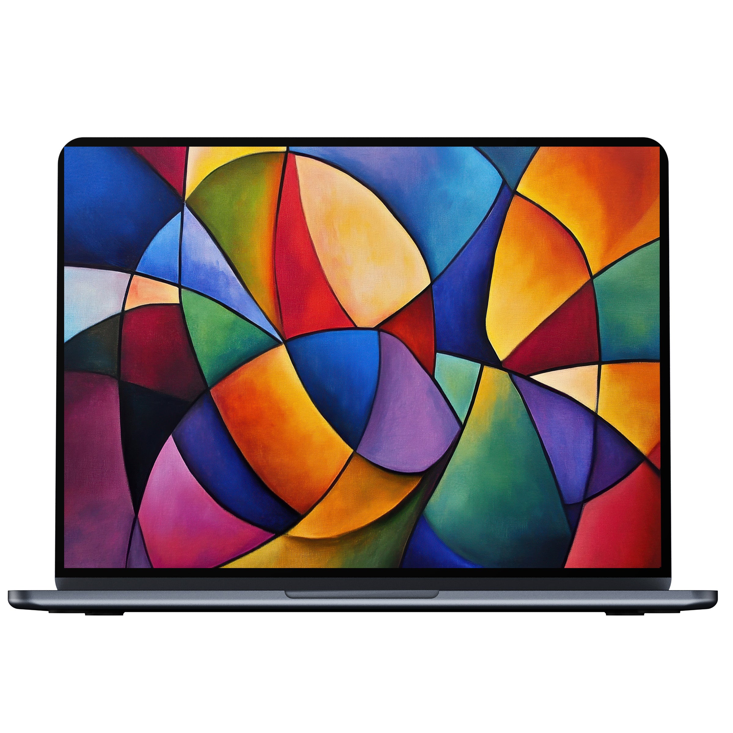 Vibrant abstract modern desktop wallpaper for PC and laptop digital download offering inspiration with colorful elegance