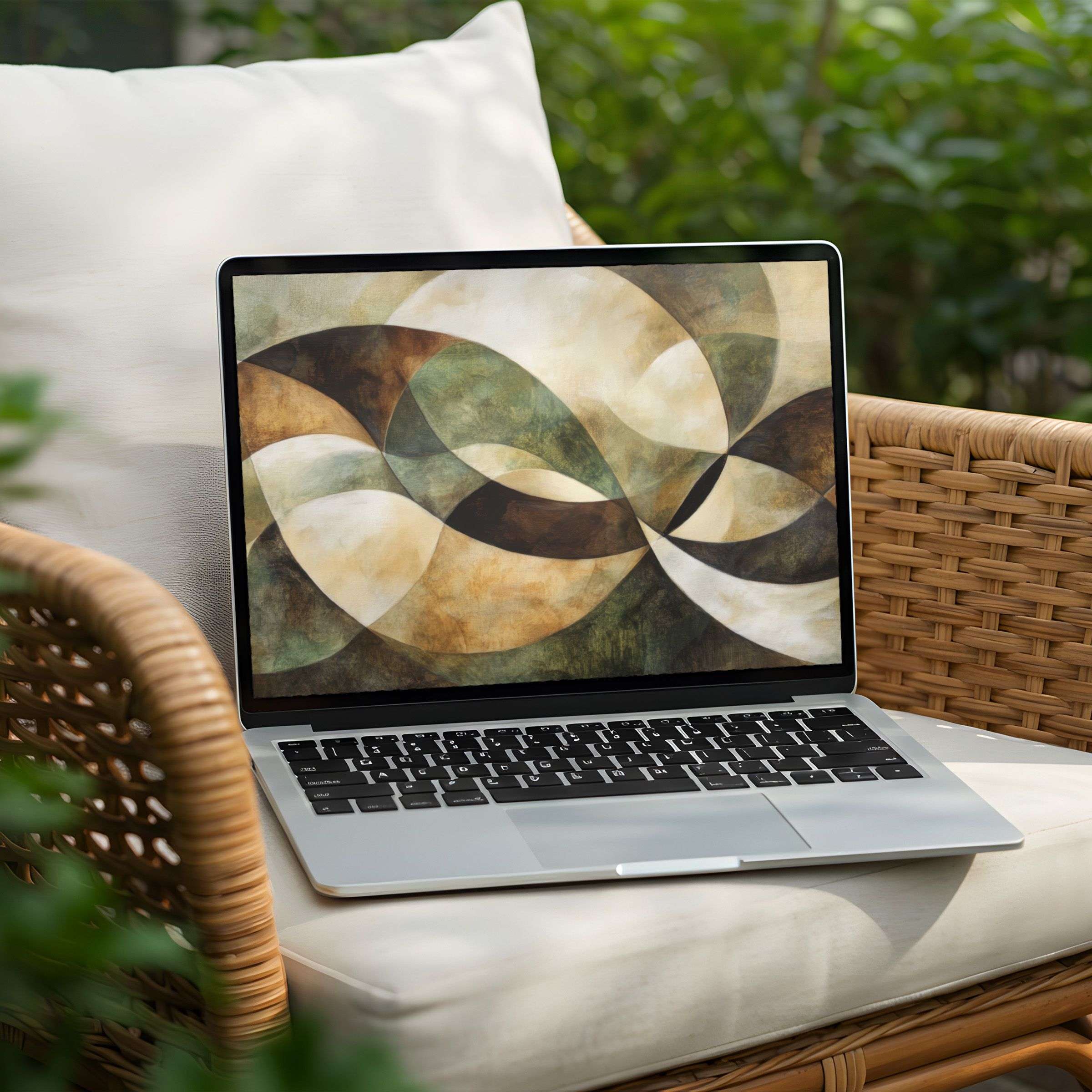 Inspire calm with an elegant abstract desktop background for PC or Laptop Instant download for mindful design lovers