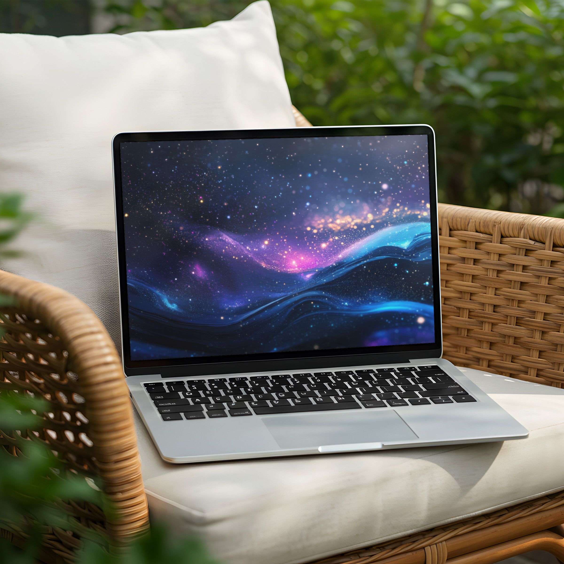 Stellar night sky desktop background for PC and Laptop instant download offers elegance and calm for mindful inspiration