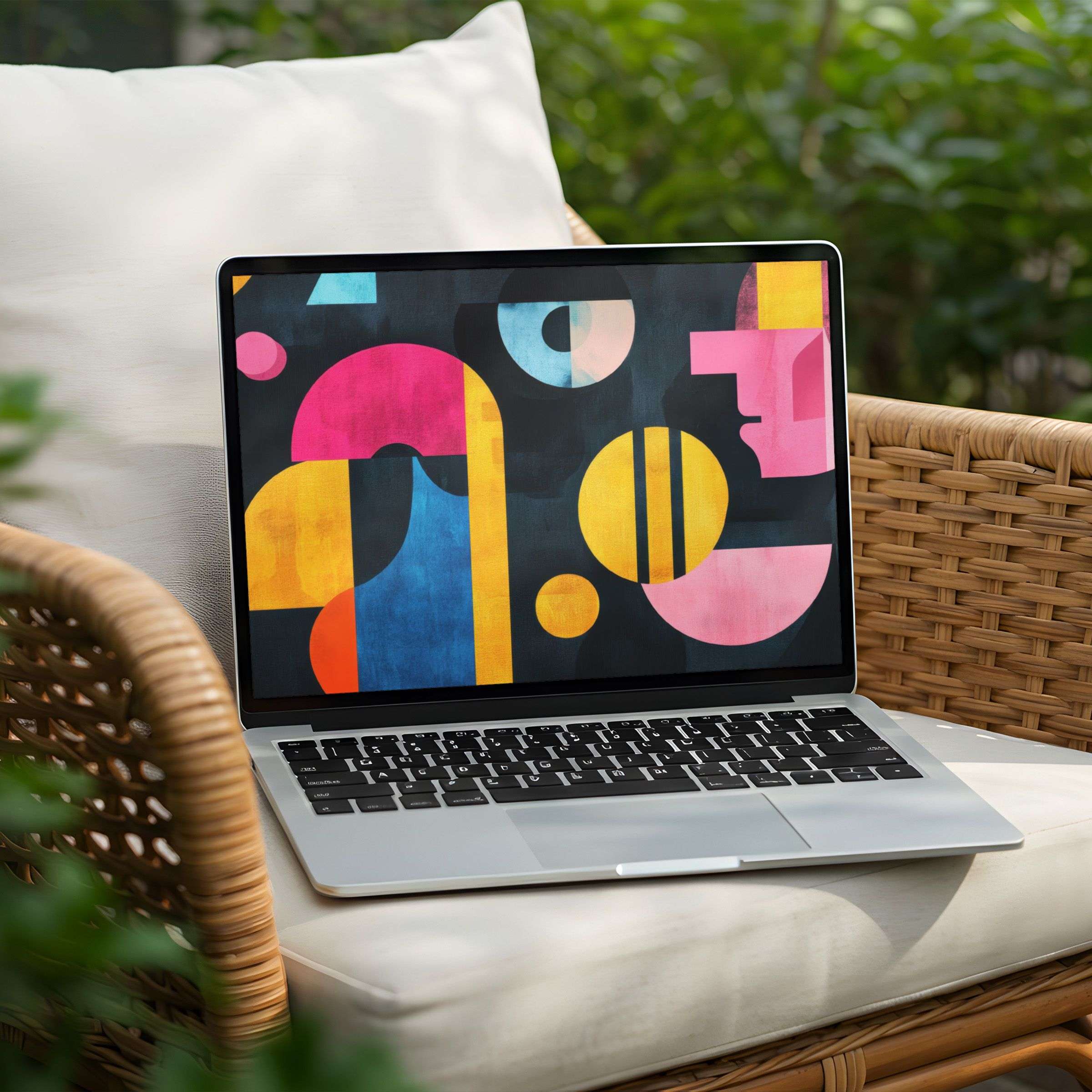 Vibrant abstract art adds elegance to your PC or Laptop with this inspiring desktop background instant download option
