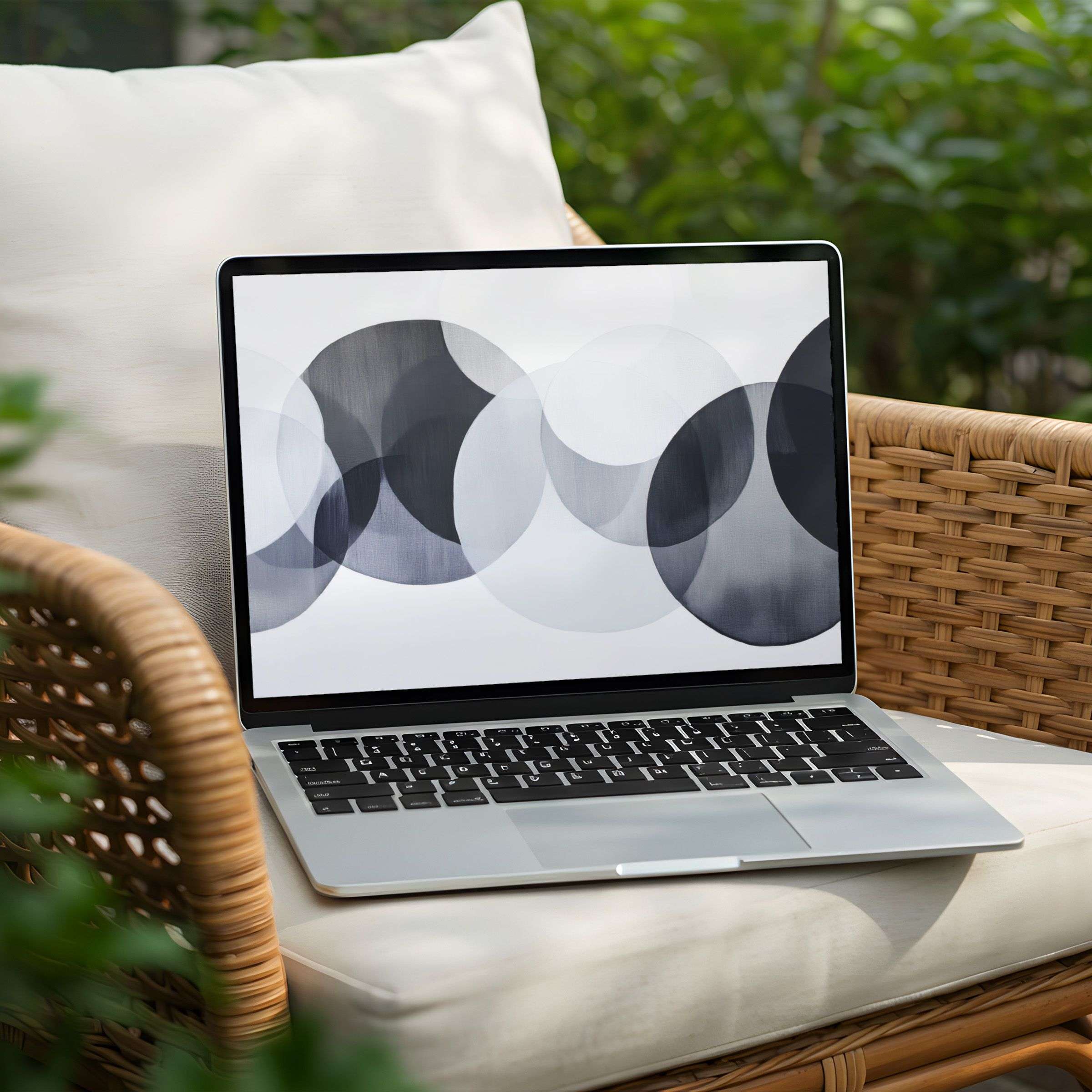 Elegant abstract desktop background for PC and Laptop adds calm, inspiring aesthetics with instant download for mindful design enthusiasts