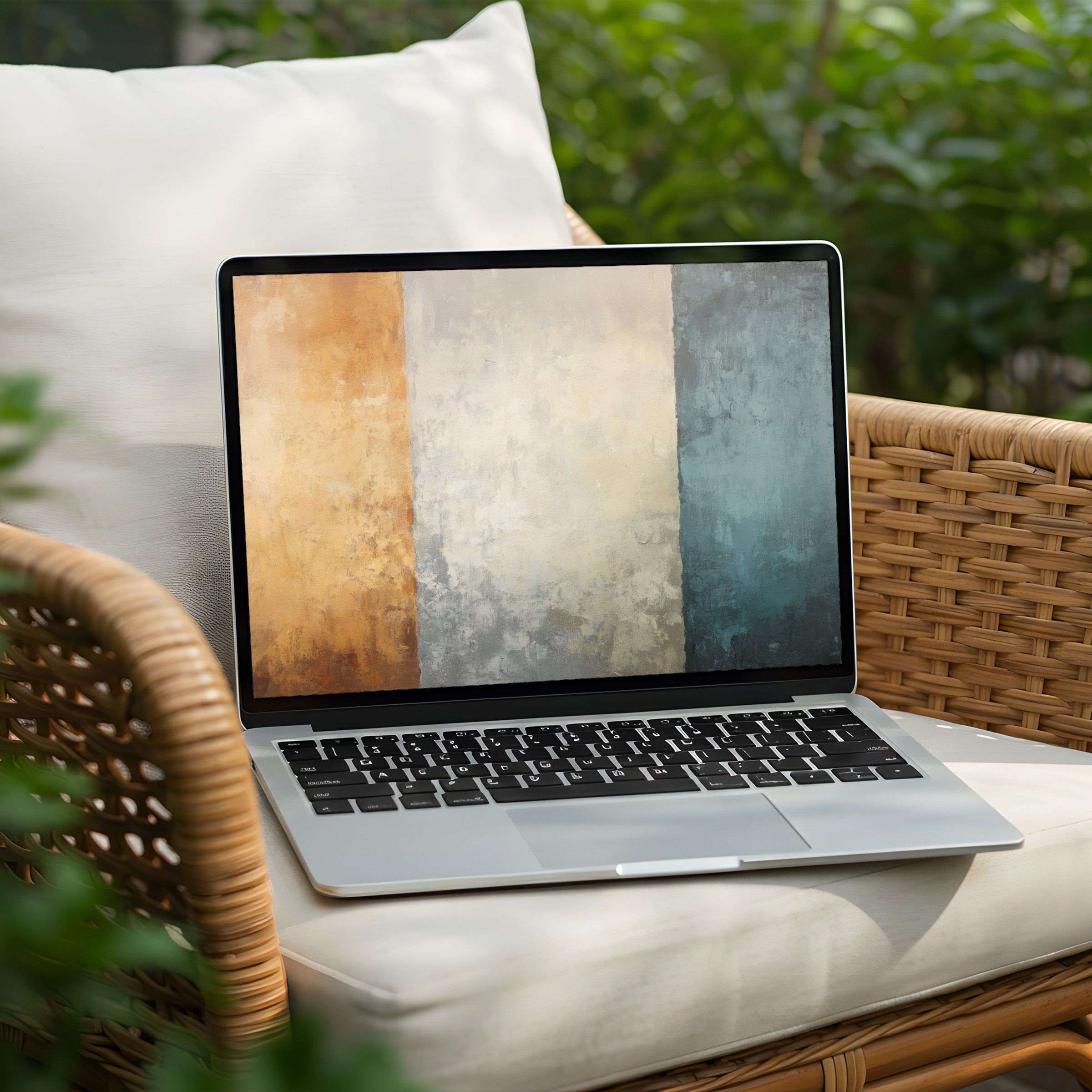 Elegant desktop background with warm tones inspires calm and mindfulness for your PC or Laptop instant download available