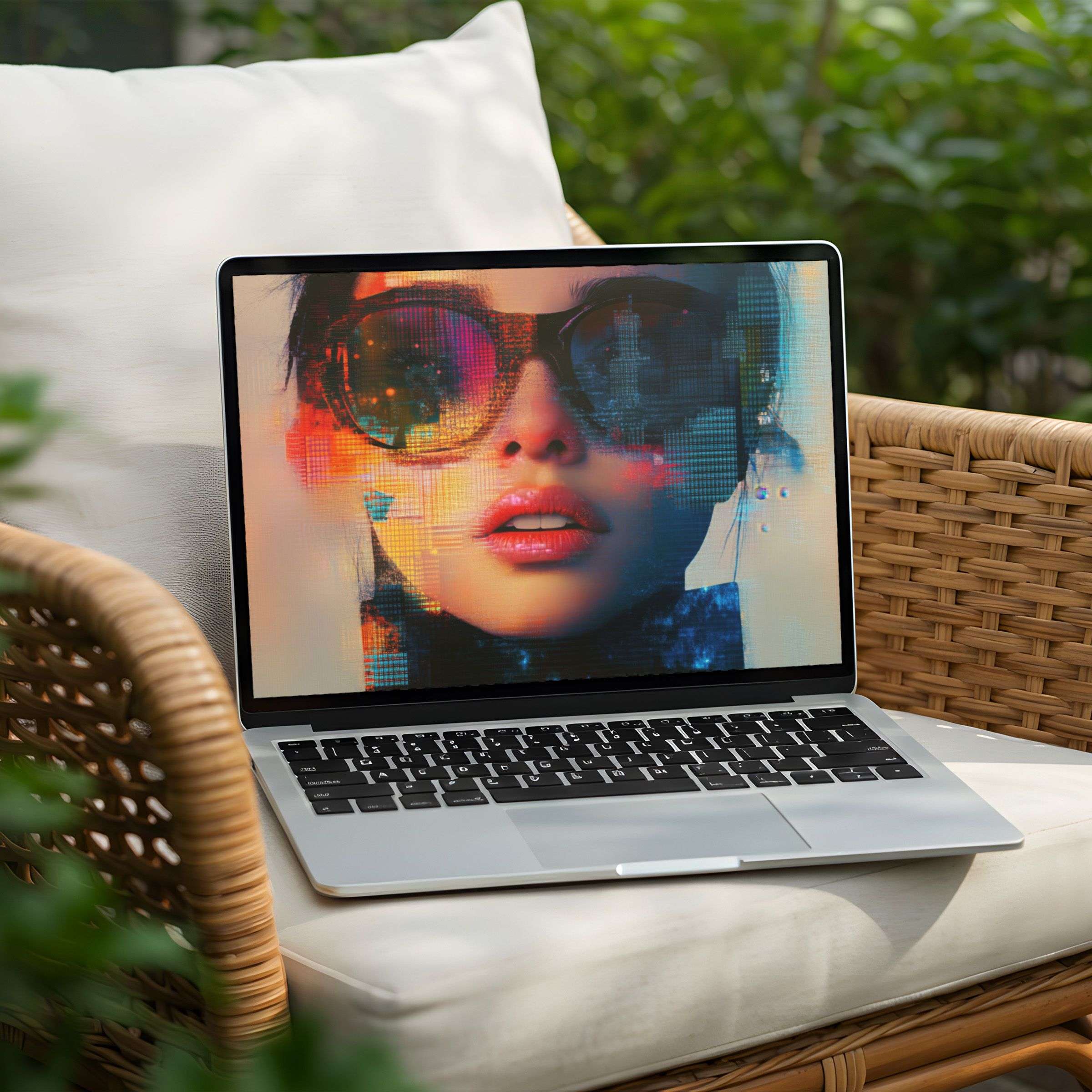 Elegant digital art in vivid hues brings calm inspiration to your PC or Laptop desktop background via instant download