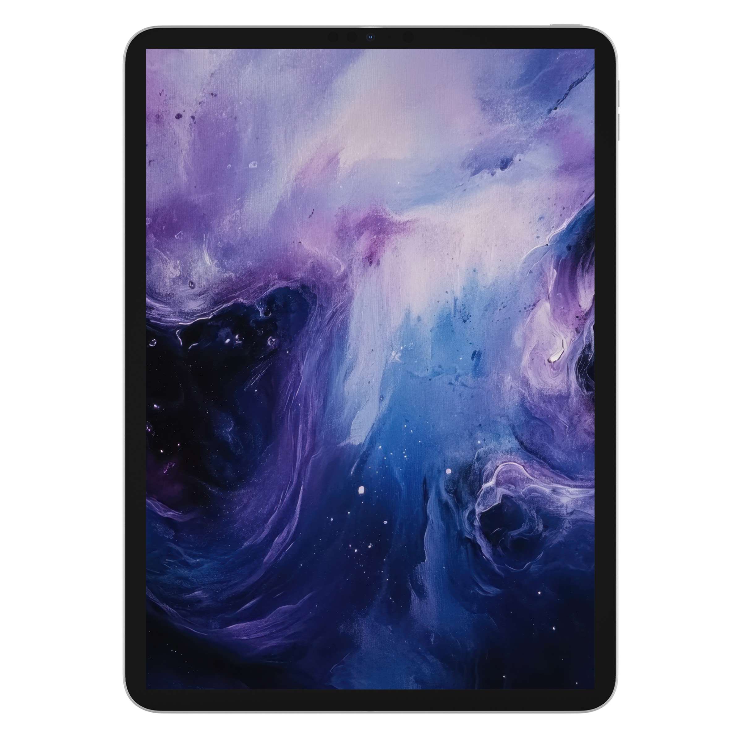 Elegant purple and blue abstract modern iPad wallpaper for a tablet background digital download creating a calming, artistic vibe