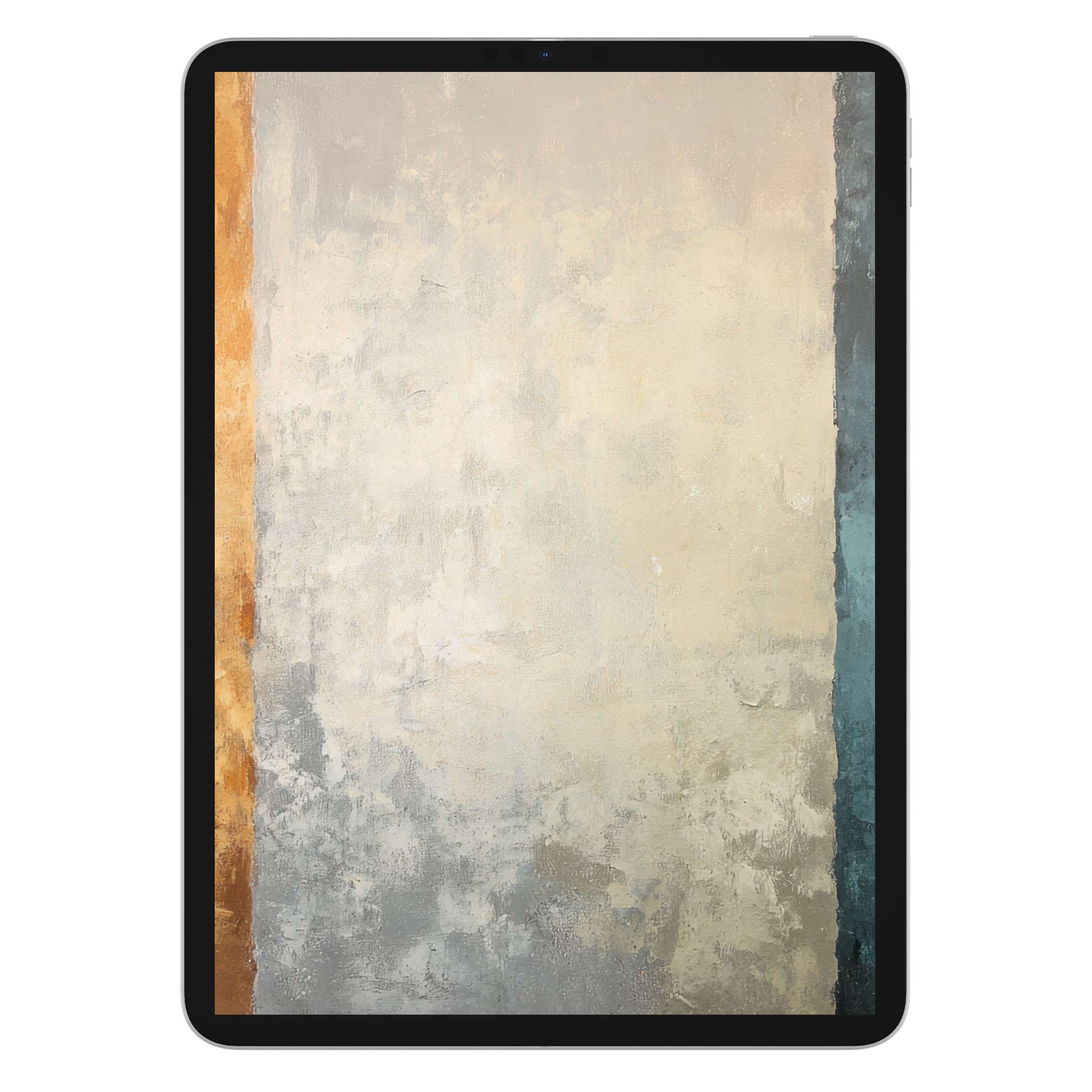 Elegant modern iPad wallpaper with textured abstract hues in neutral tones, perfect digital download for tablet background lovers