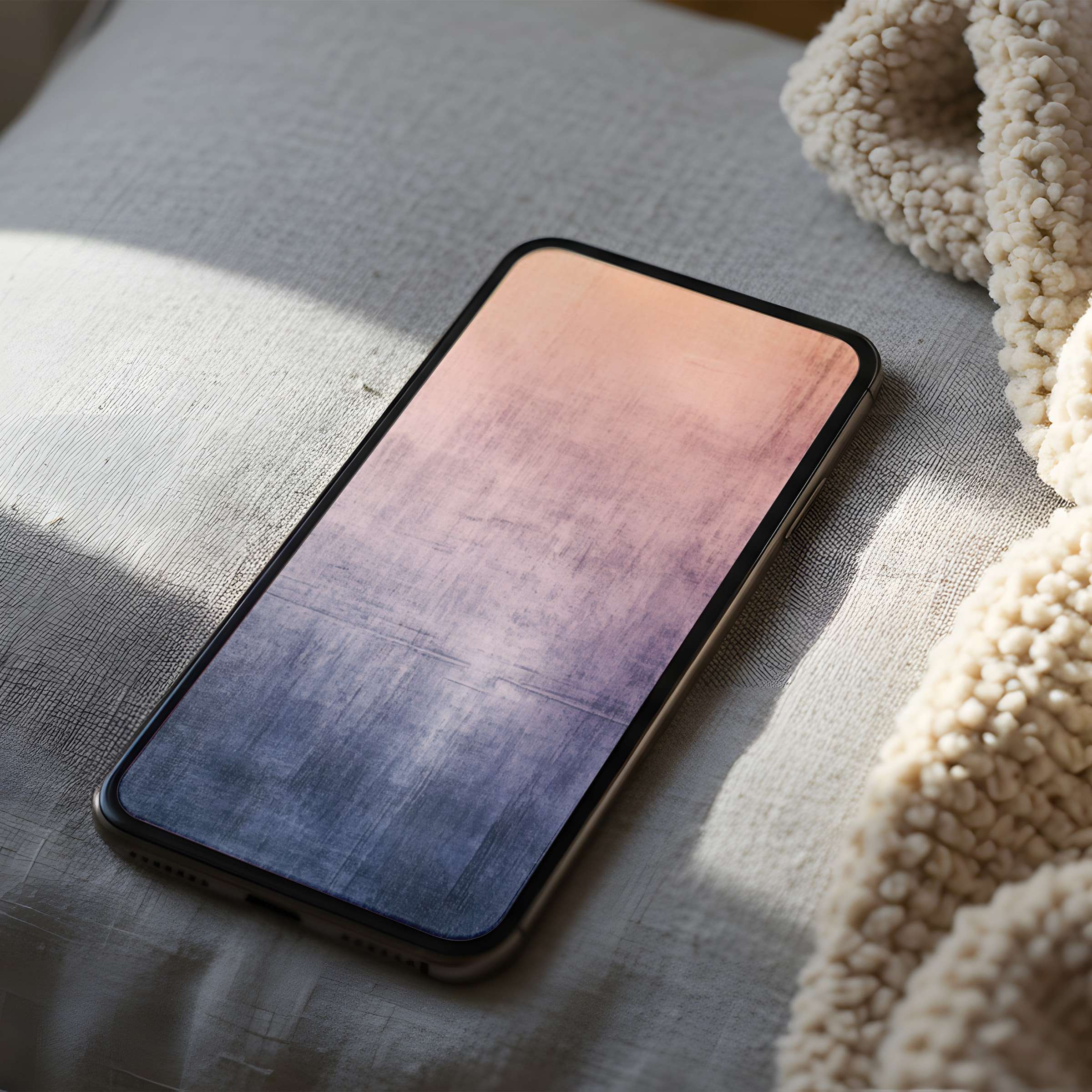 Elegant phone wallpaper in serene gradient hues enhances your iPhone with high resolution art perfect for digital download and decor