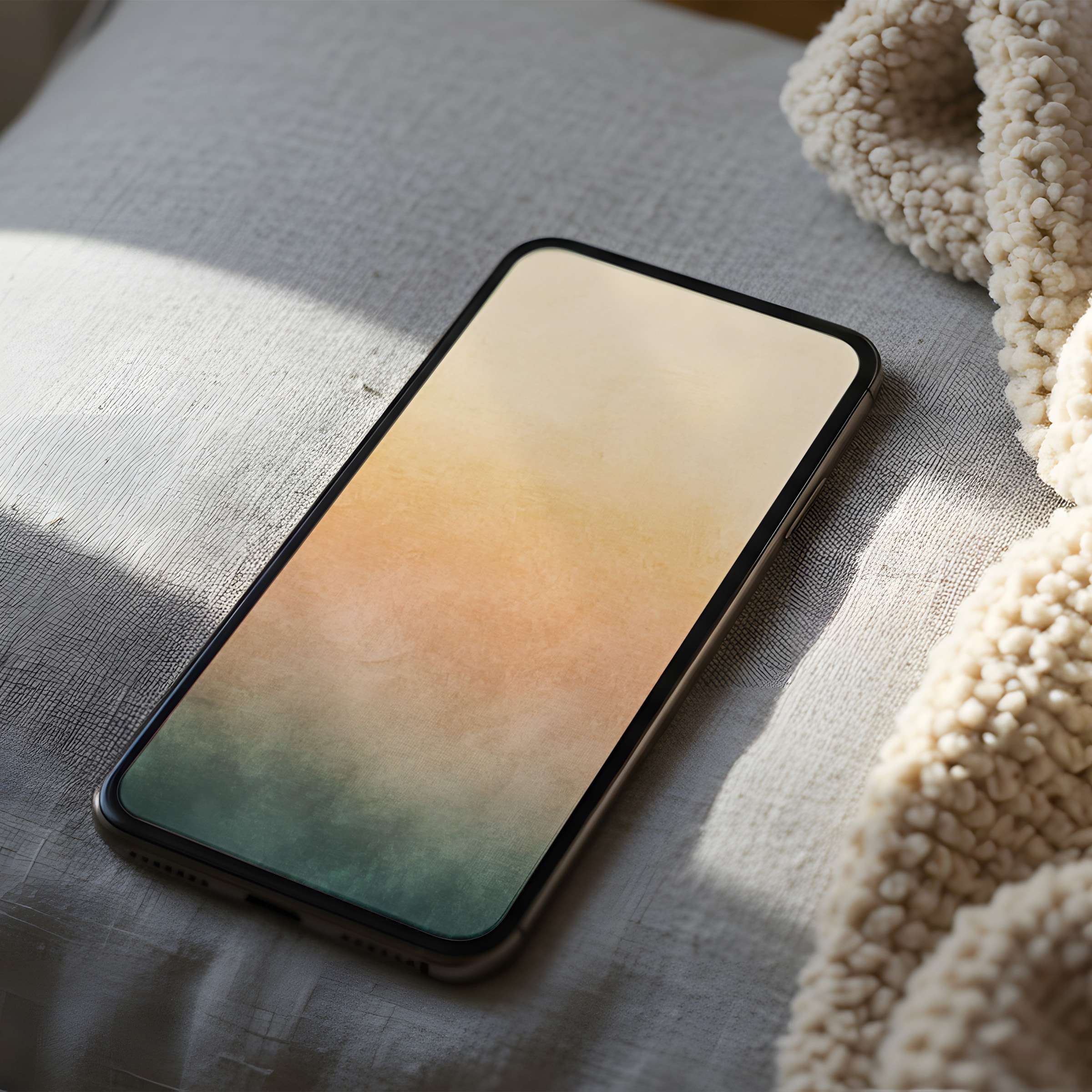 Elegant gradient phone wallpaper in calming earth tones, perfect for any iPhone or Android, available as a high-resolution digital download