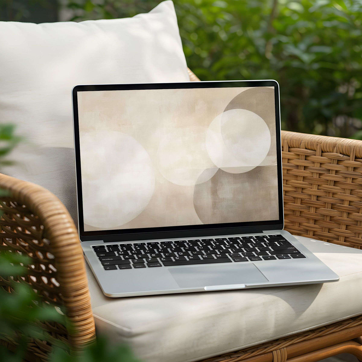 Elegant desktop background for PC and Laptop with soothing earthy tones available for instant download to inspire mindfulness