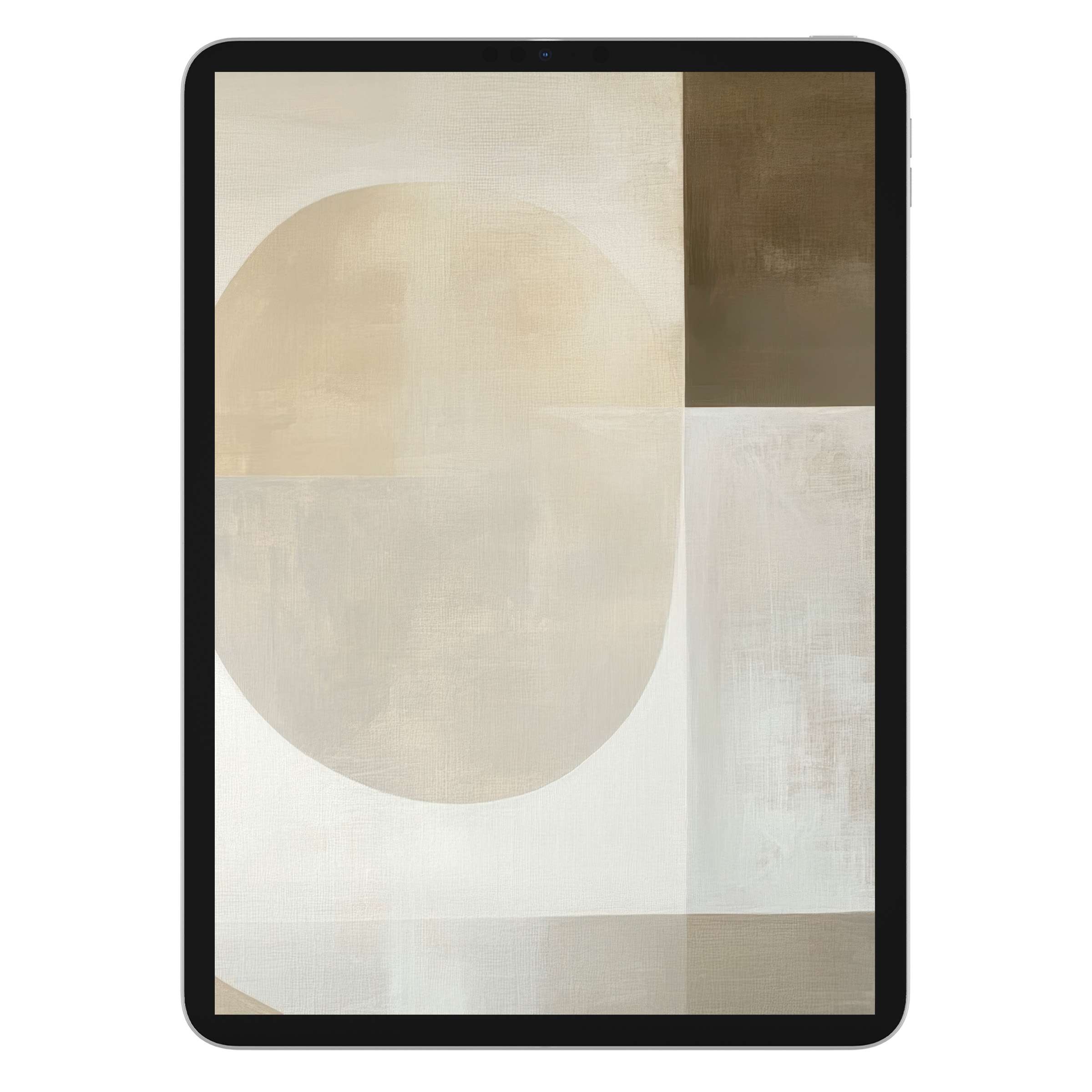 Neutral iPad wallpaper with soothing earth tones creates a serene digital download background for any tablet, offering elegance and calm
