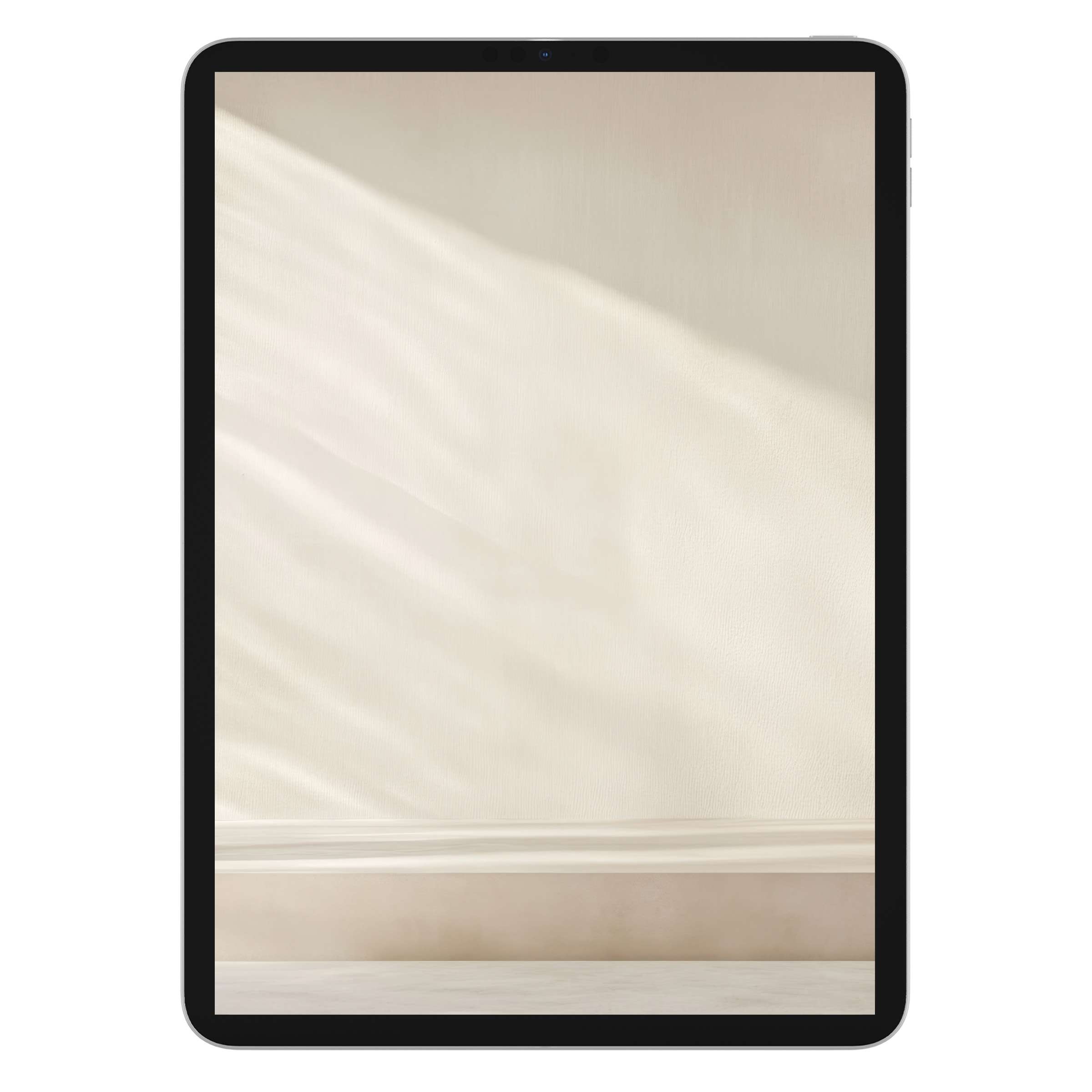 Elegant neutral iPad wallpaper featuring soft beige tones for a calming tablet background digital download perfect for tranquility