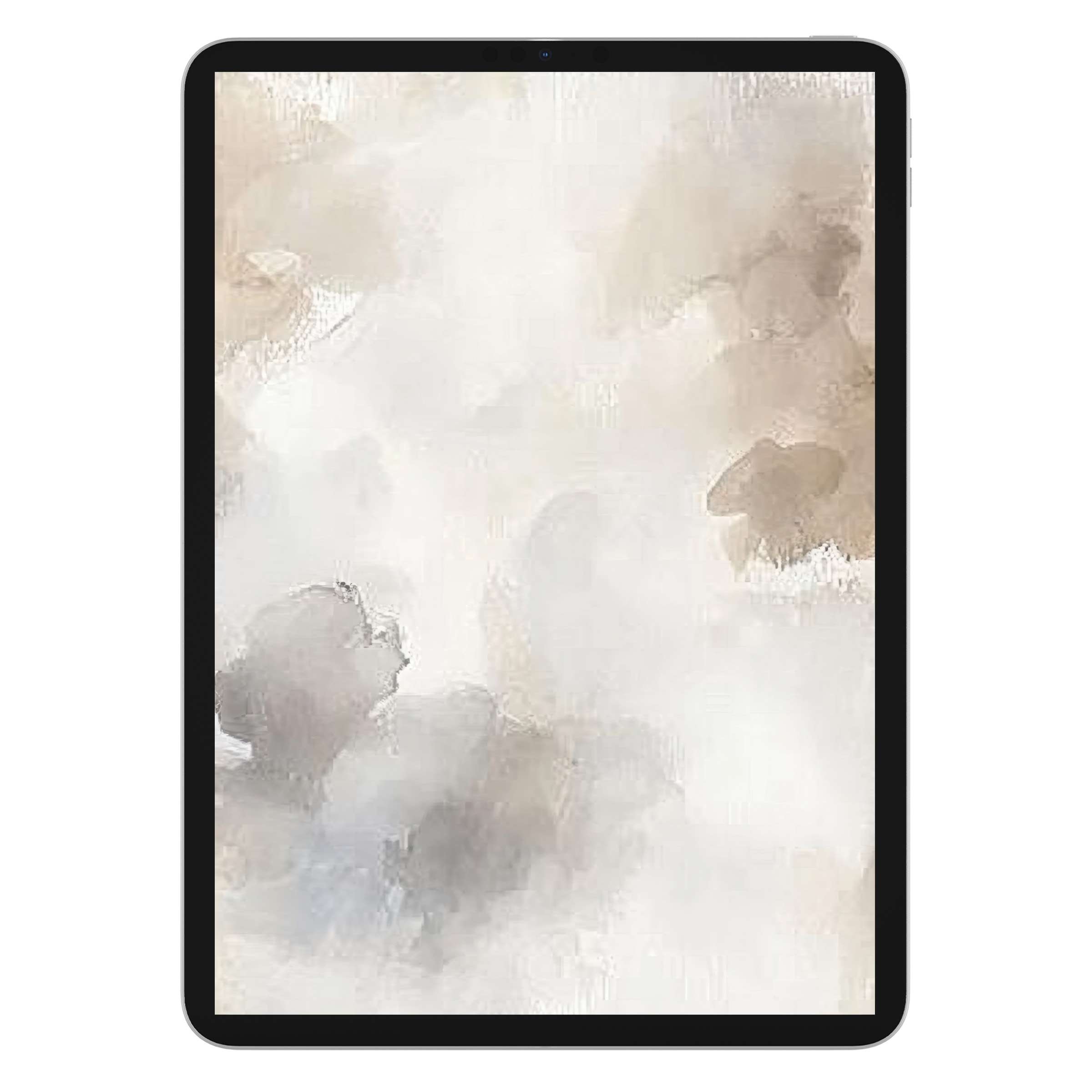 Neutral iPad wallpaper with soft beige and gray tones creates a soothing digital download background for tablet users seeking elegance