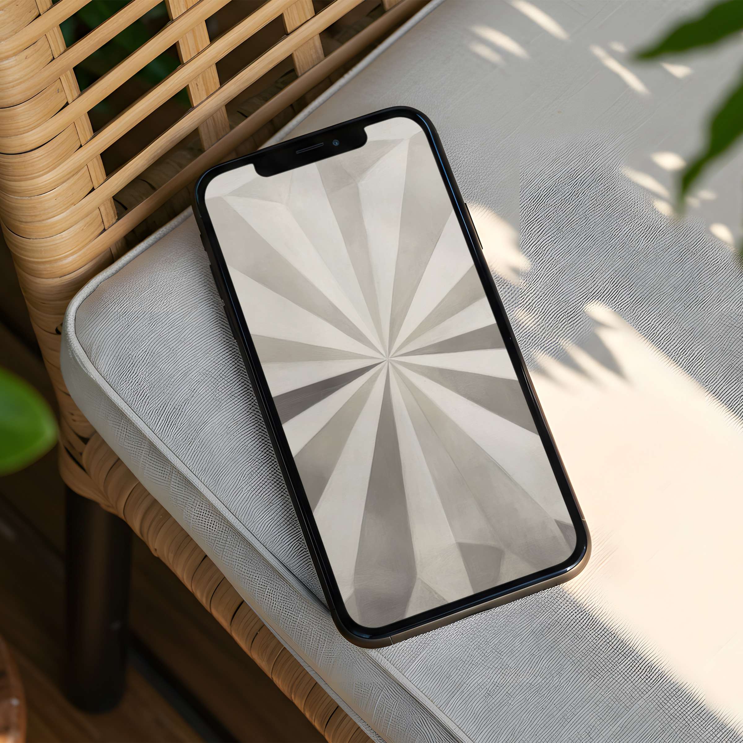 Elegant iPhone background with calming geometric patterns available for instant download perfect for enhancing your phone's aesthetics
