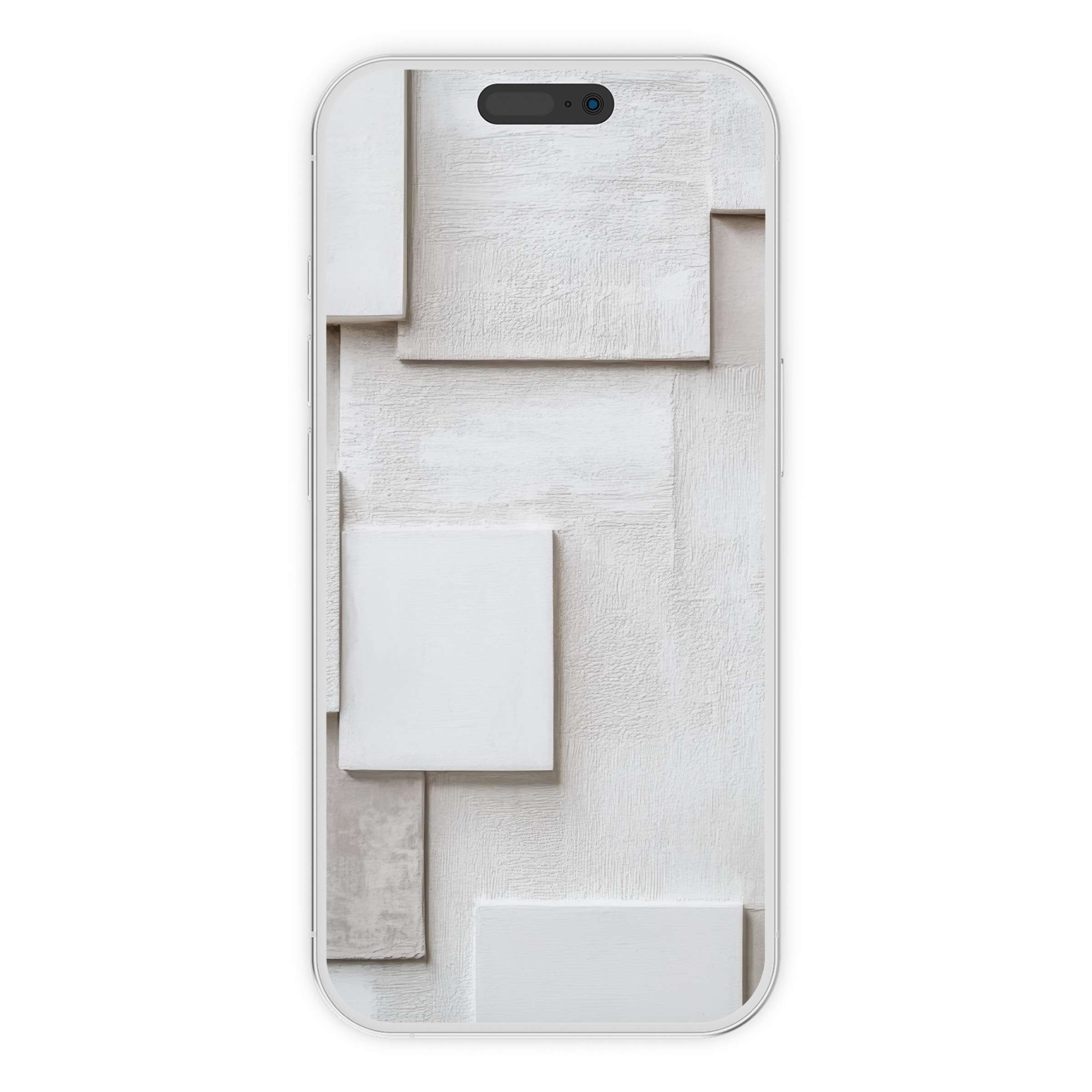 Neutral iPhone wallpaper featuring elegant beige and white geometric textures offers a serene phone background digital download for both iPhone and Android users