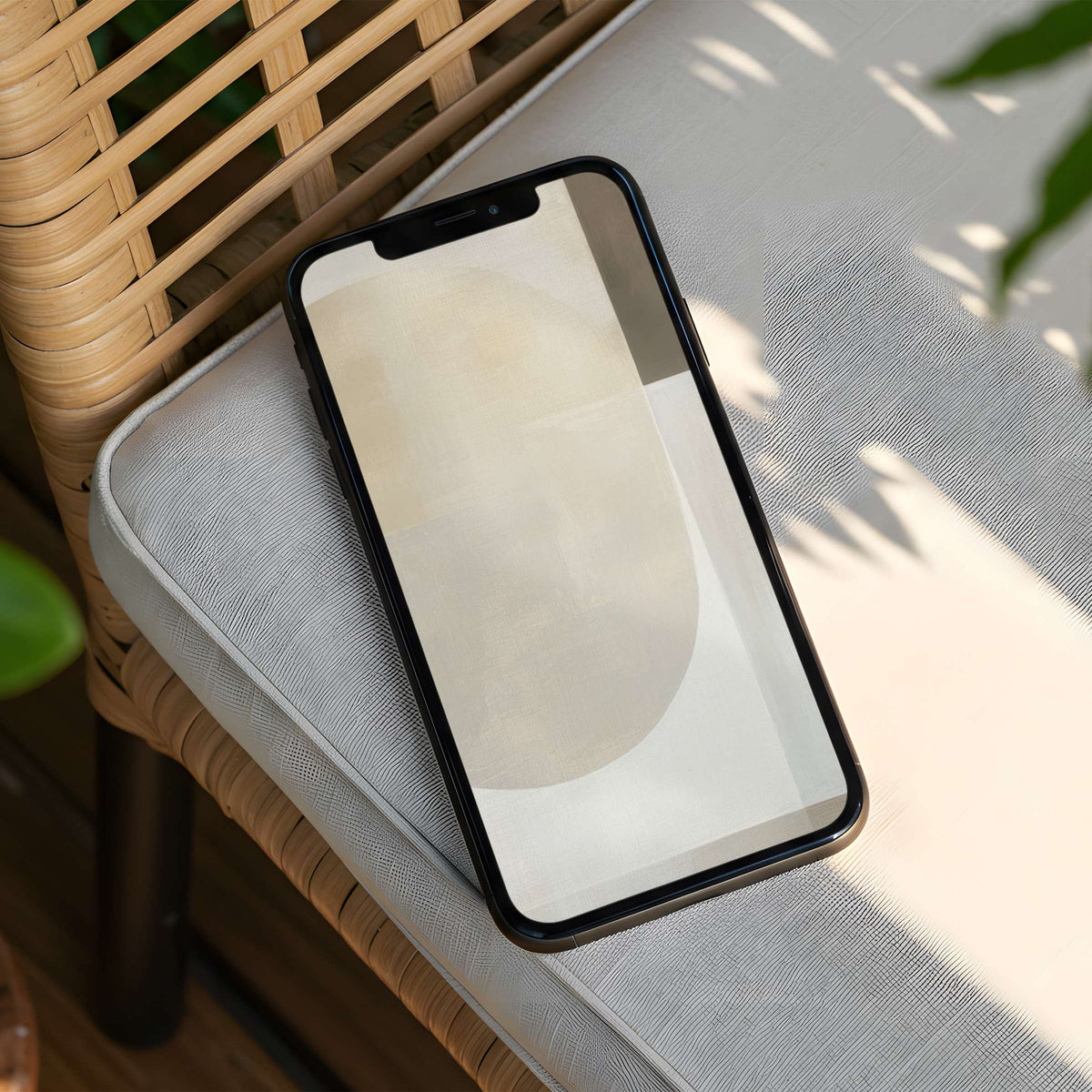 Elegant iPhone background with soft neutral gradients for instant download on any phone inspiring calm and mindful design