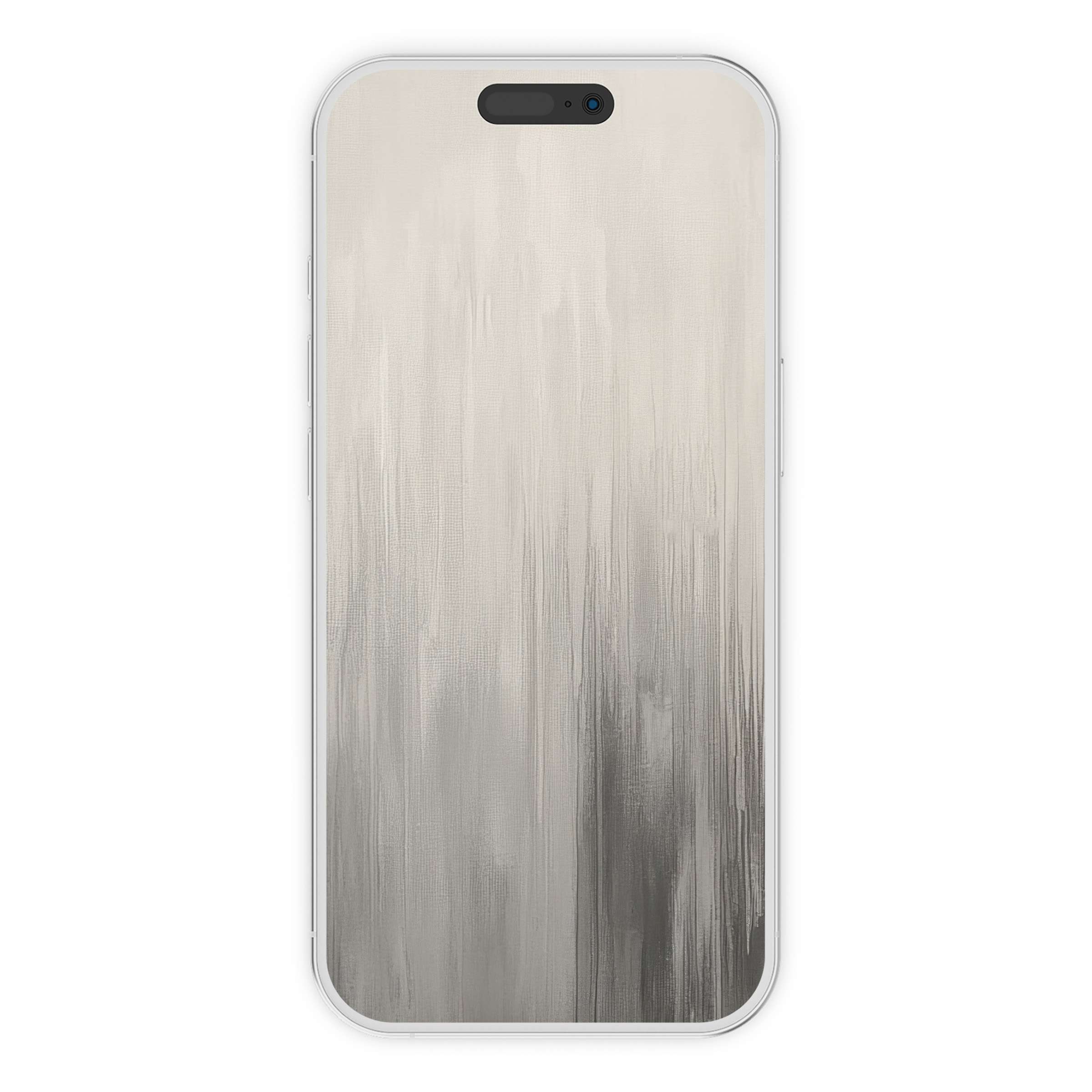 Elegant neutral iPhone wallpaper with soothing gray gradients for a serene phone background, perfect as a digital download for art lovers