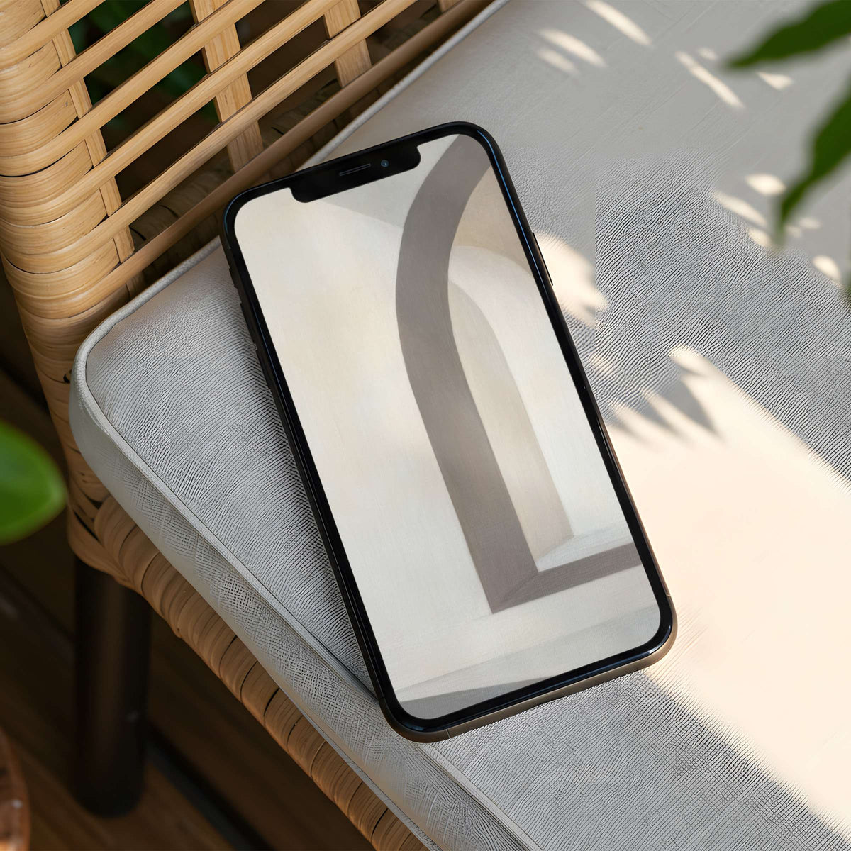 Elegant abstract iPhone background with soothing neutral tones and textures for instant download on any phone inspiring calm and style