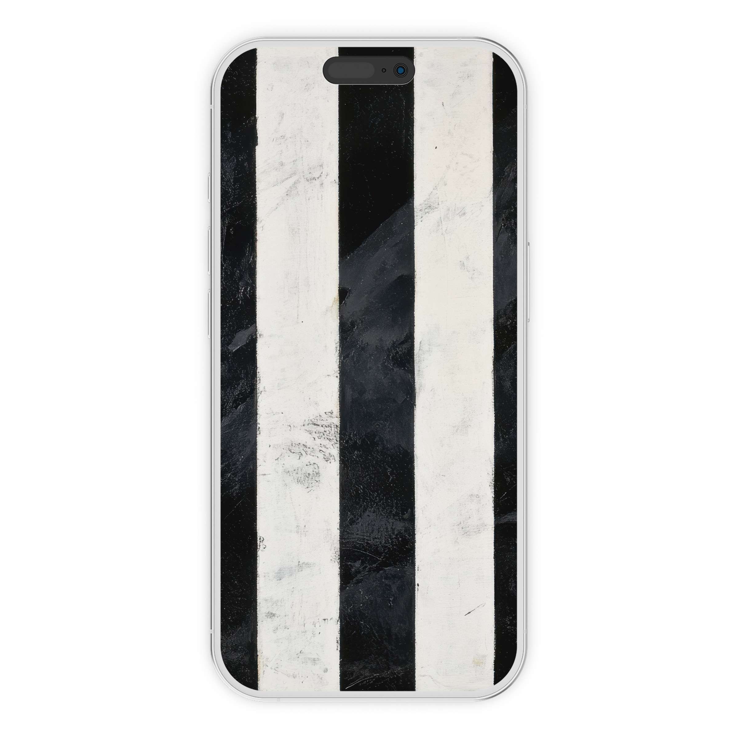 Neutral iPhone wallpaper featuring bold black and white stripes exudes modern elegance for phone background digital download use