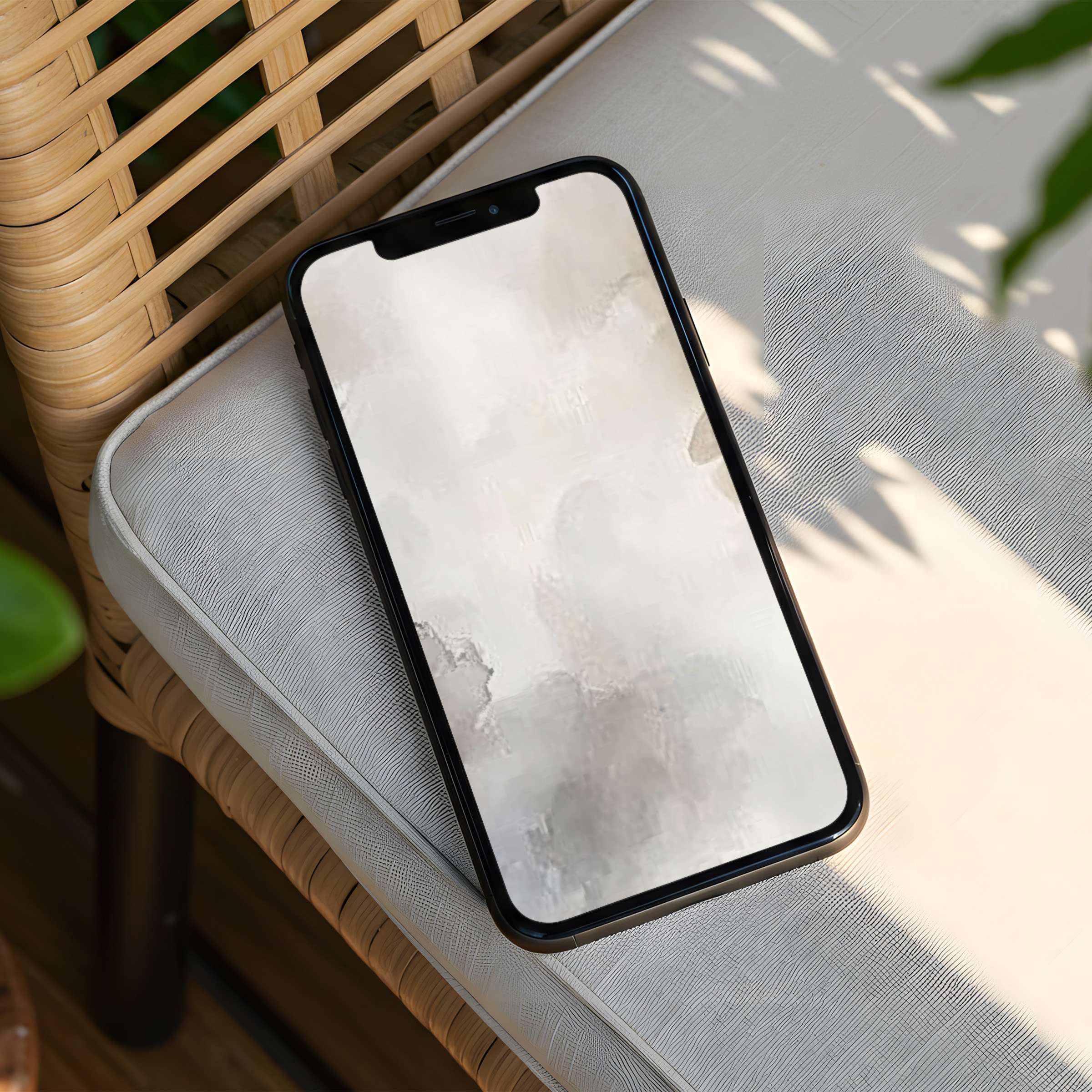Elegant iPhone background with soft neutral hues exudes calm and mindfulness instant download for any phone enhances aesthetics