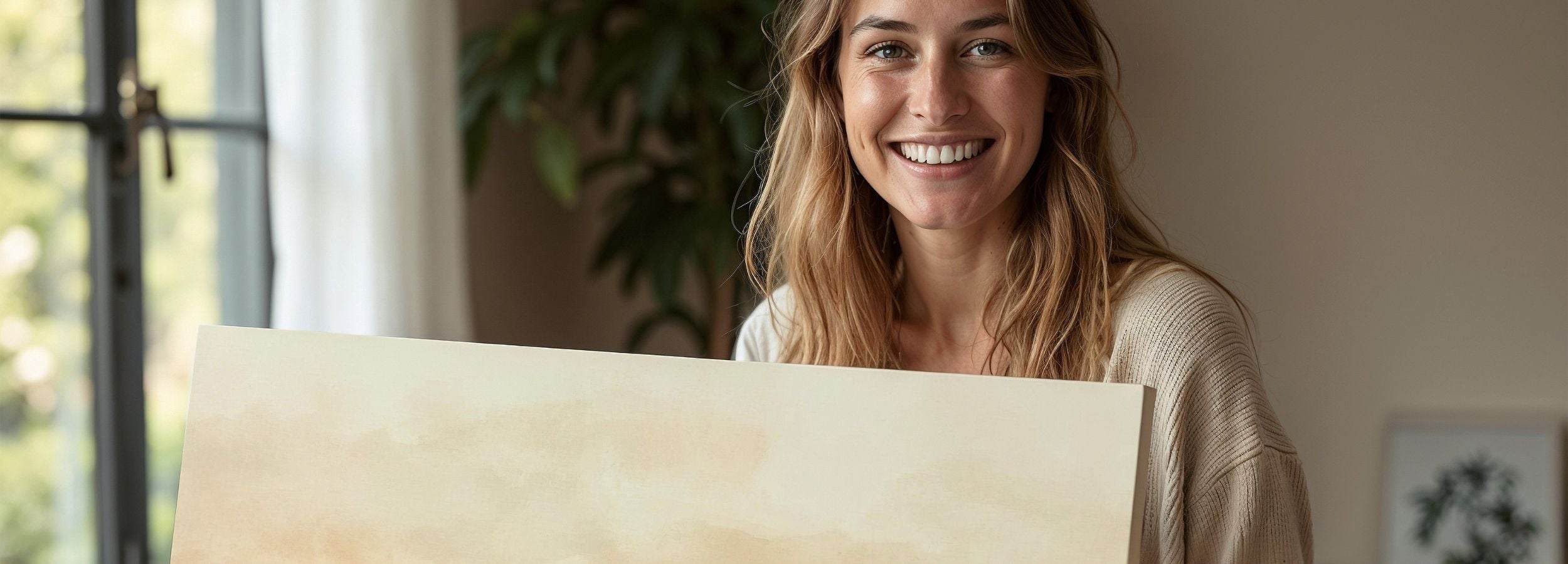 Neutral printable wall art featuring soft layered mountains in warm beige and muted gray tones, creating a calm and minimalist atmosphere - perfect for serene, intentional home decor