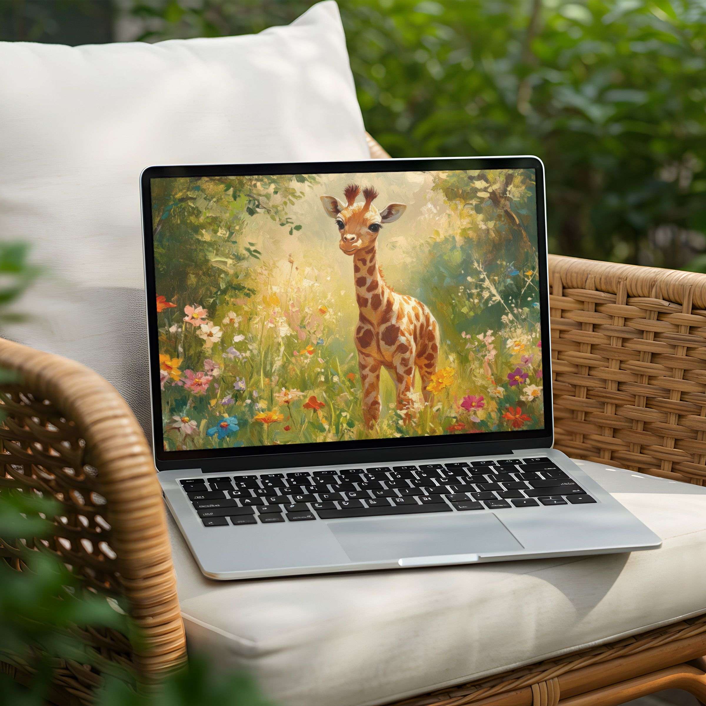 Download this elegant desktop background for PC or Laptop, offering instant download of serene, nature-inspired art for mindfulness