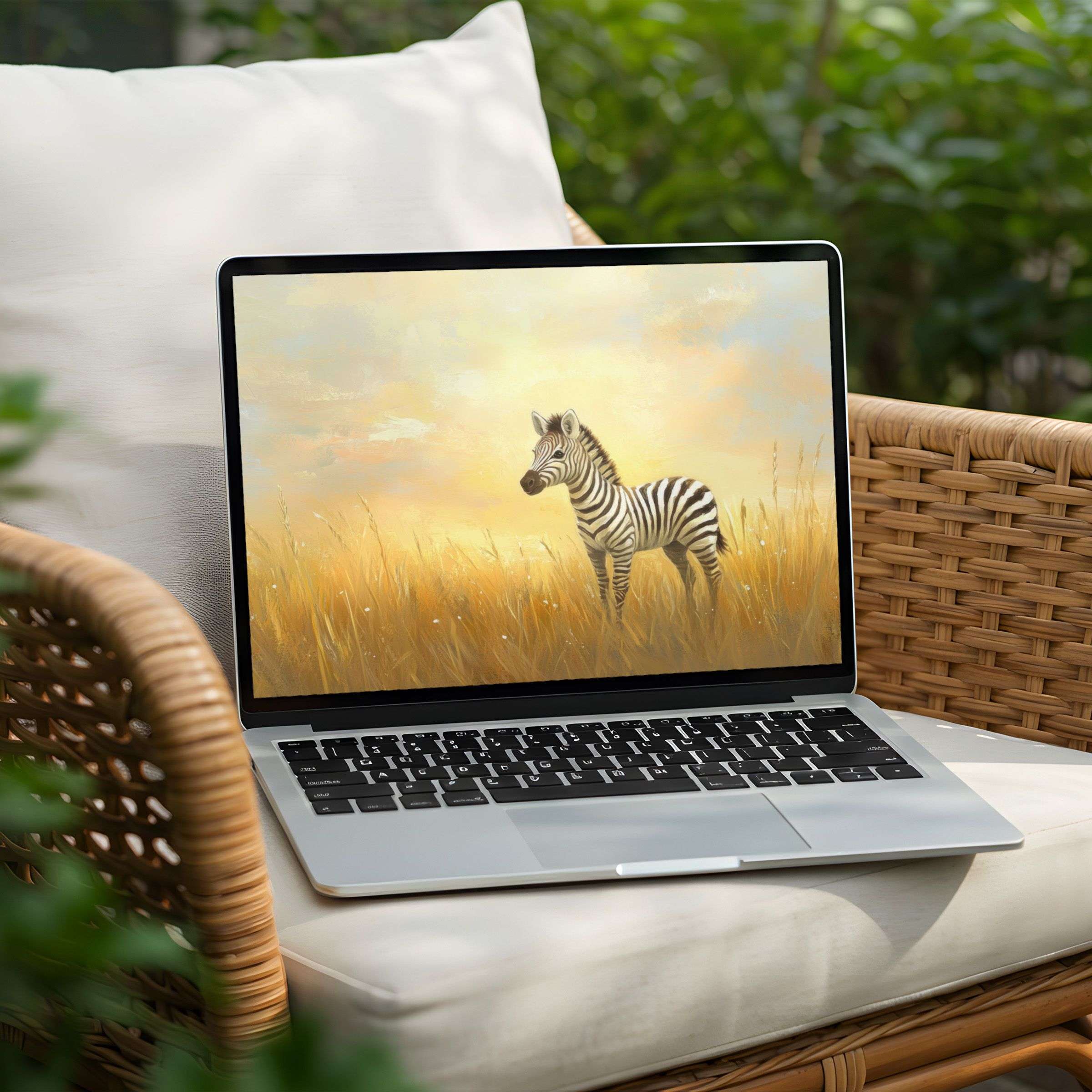 Calm your mind with this elegant zebra desktop background for PC or Laptop, available as an instant download for inspiration