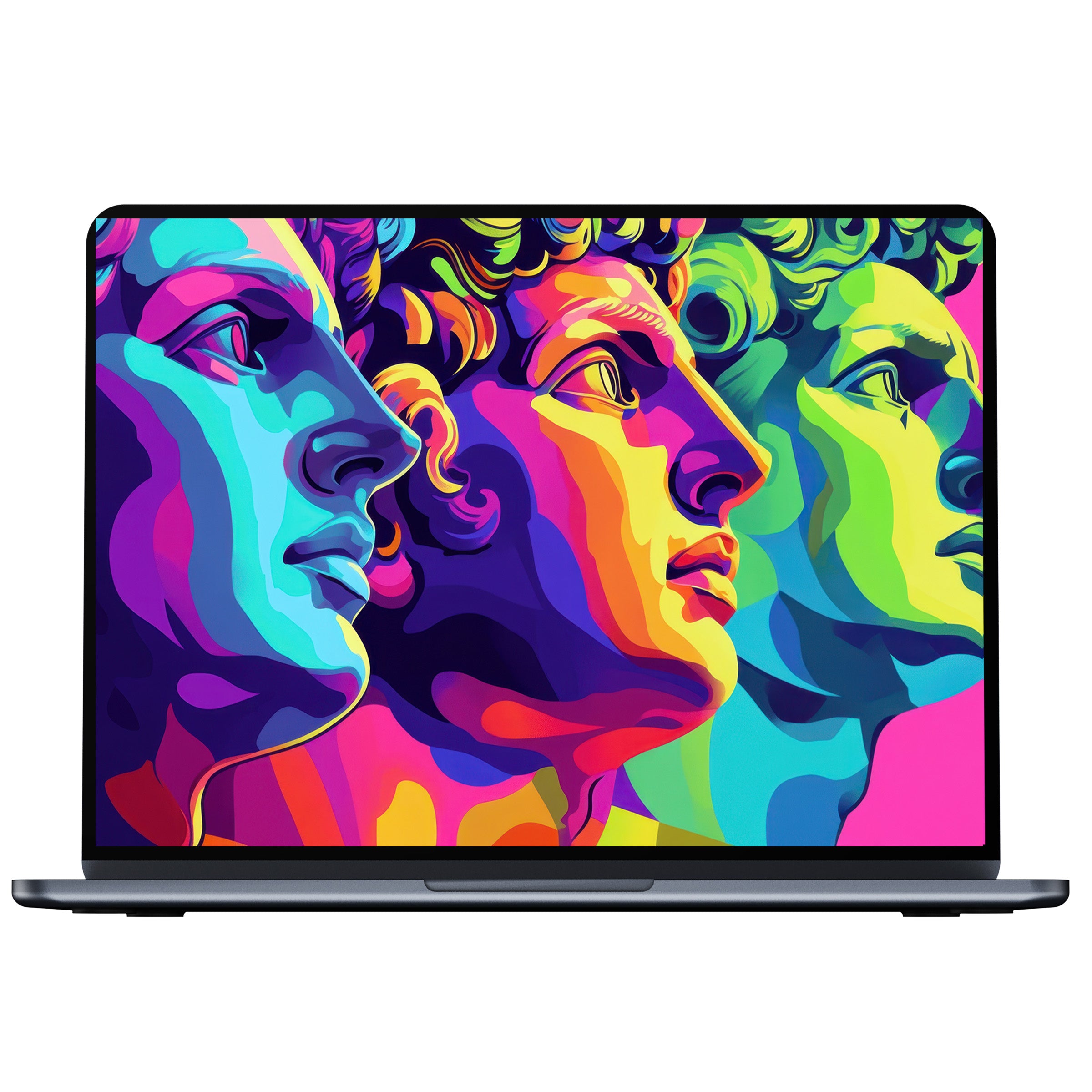 Colorful pop art desktop wallpaper infusing elegance and inspiration, perfect digital download for PC and laptop screens