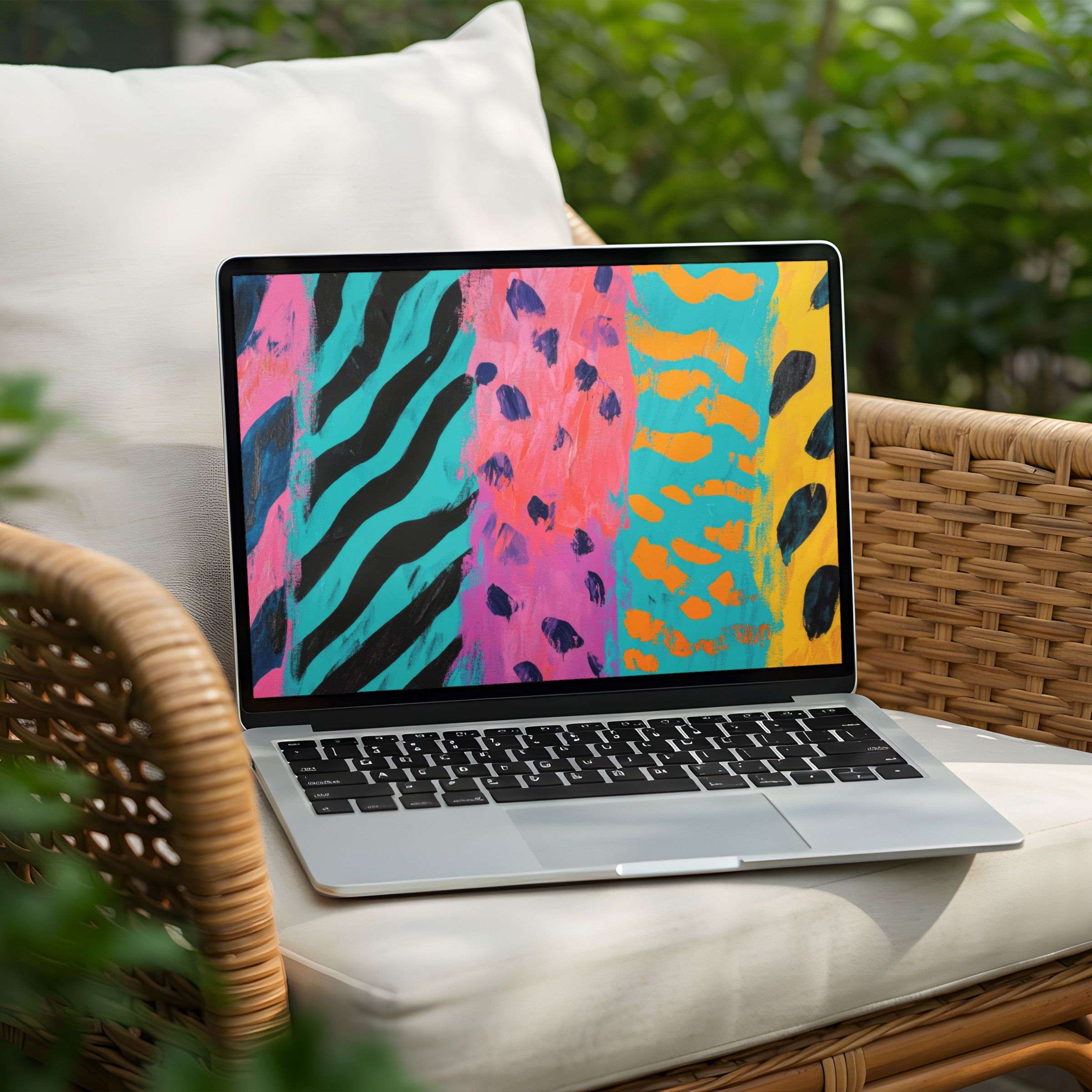 Vibrant abstract desktop background for PC or Laptop brings inspiration and calm to your workspace instant download available