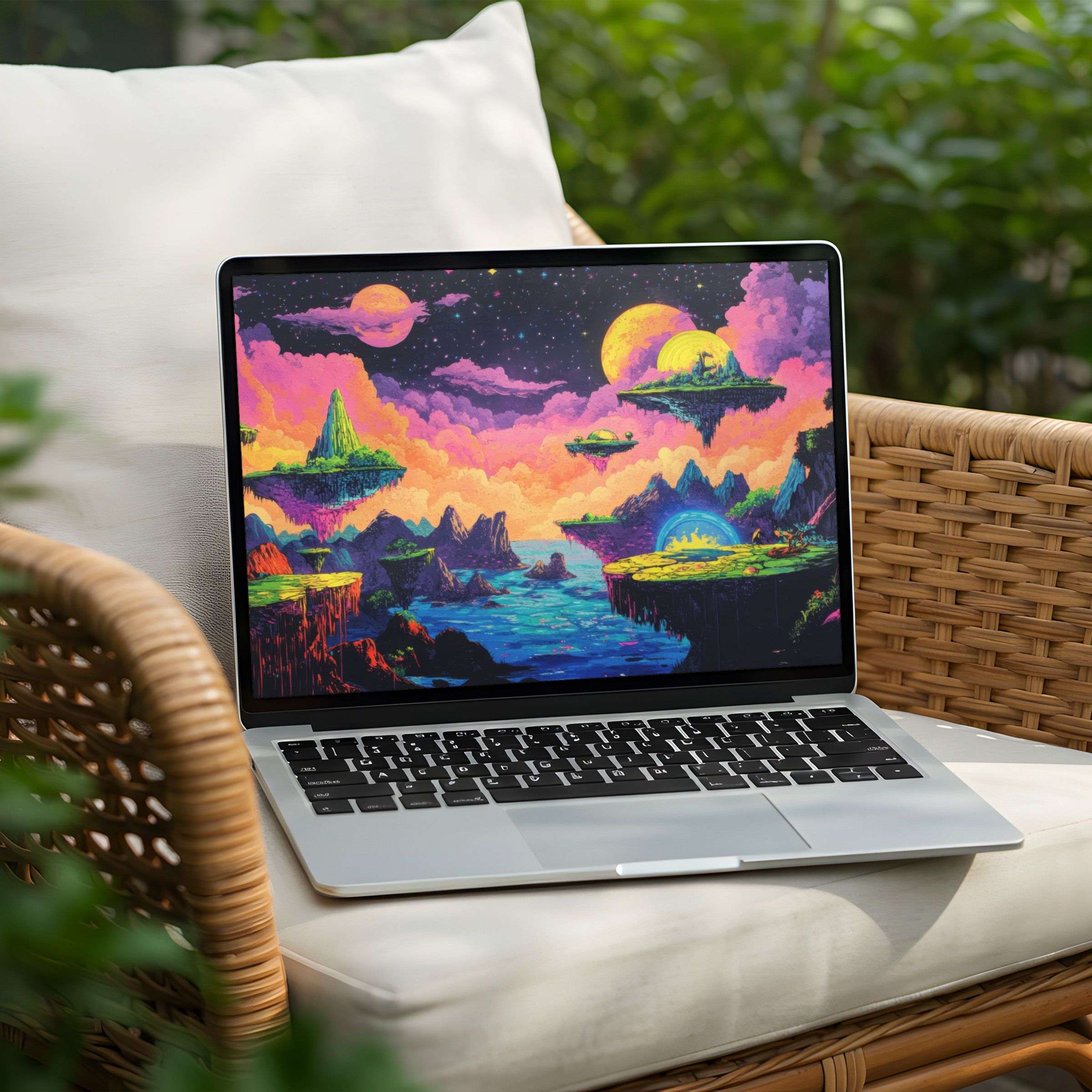 Vibrant digital art for desktop background instant download transforms any PC or Laptop into a serene escape to inspire mindfulness