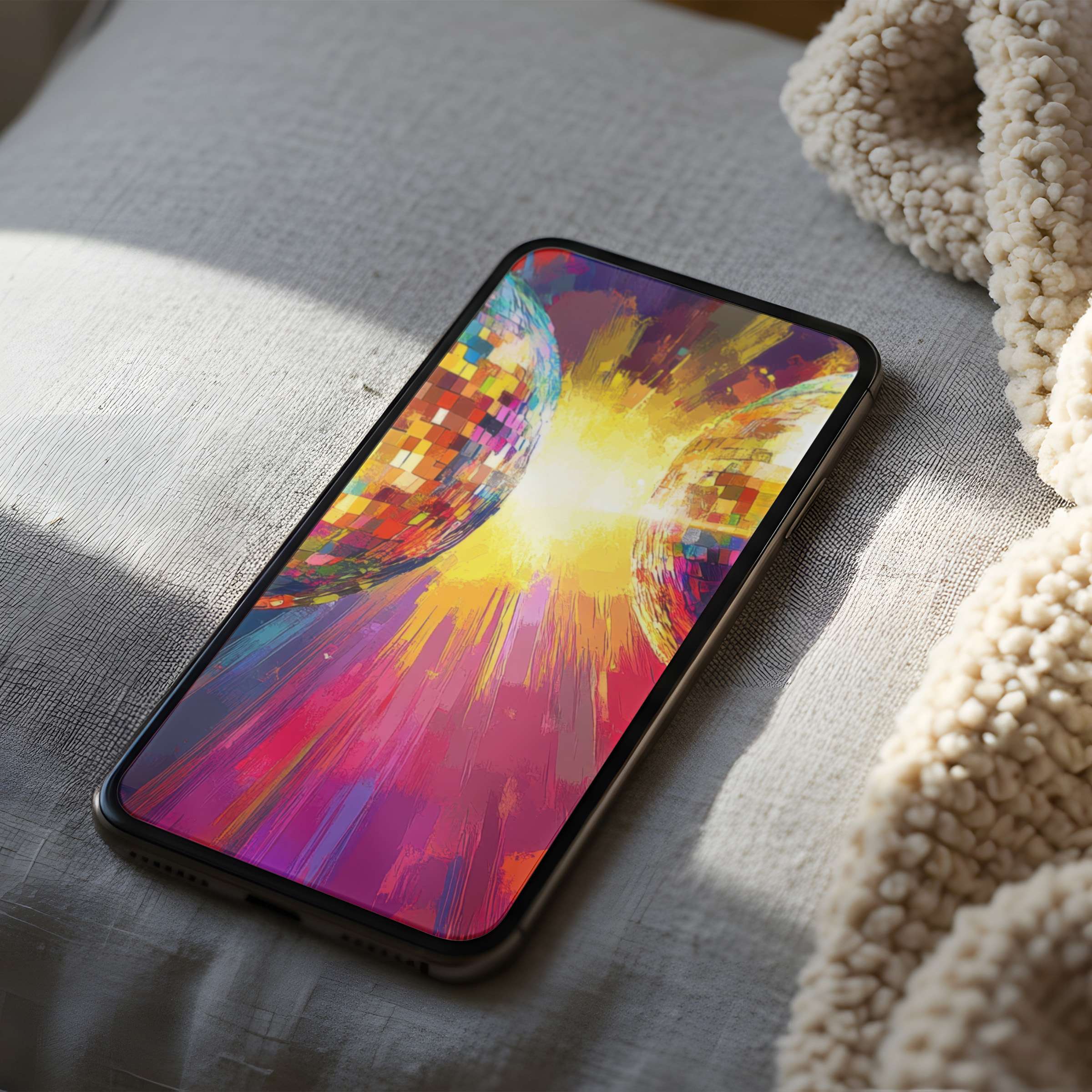 Elegant phone wallpaper featuring vibrant abstract colors and soothing design perfect for high resolution digital download on iPhone or Android