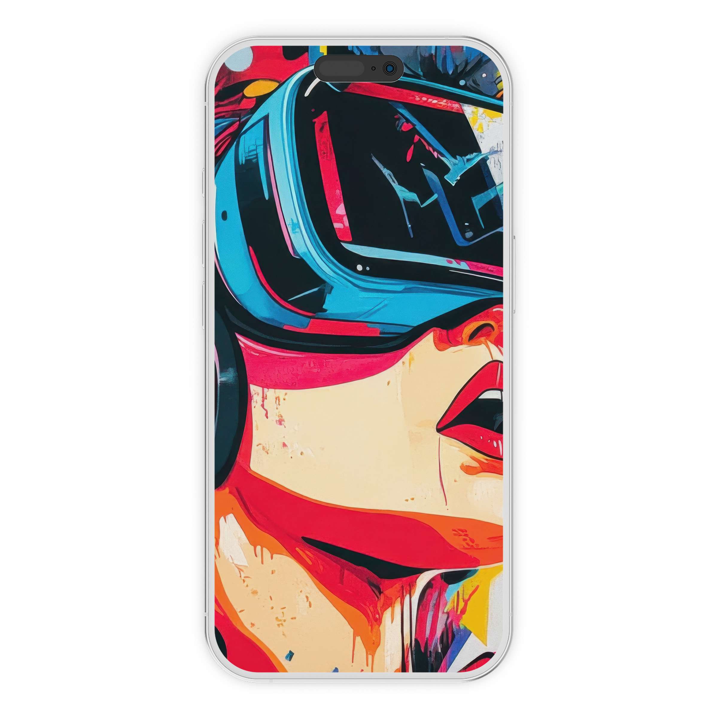 Vibrant pop art iPhone wallpaper with vivid colors and digital download, creating a captivating phone background for ultimate style