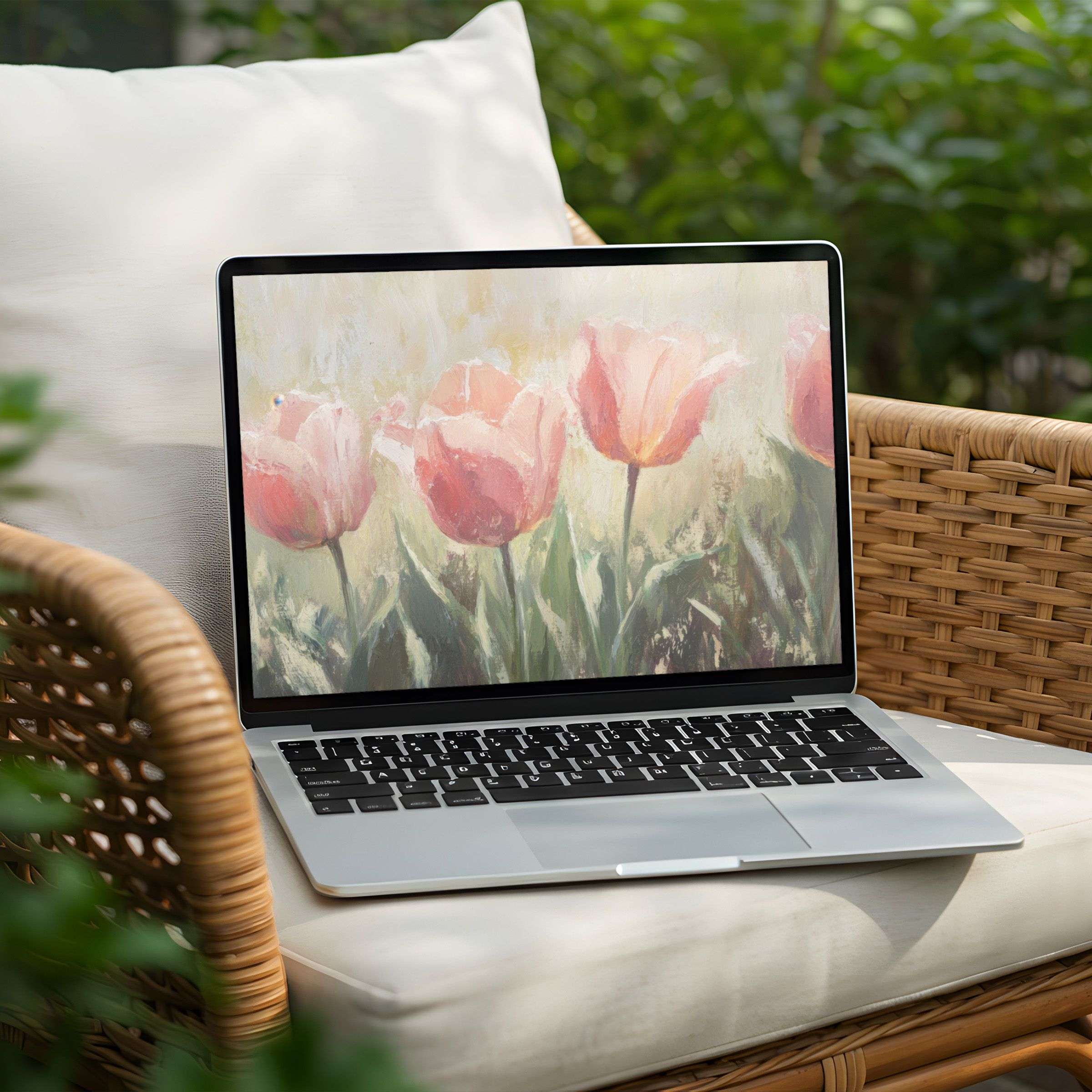 Inspire calm with this elegant floral desktop background on your PC or Laptop available as an instant download today