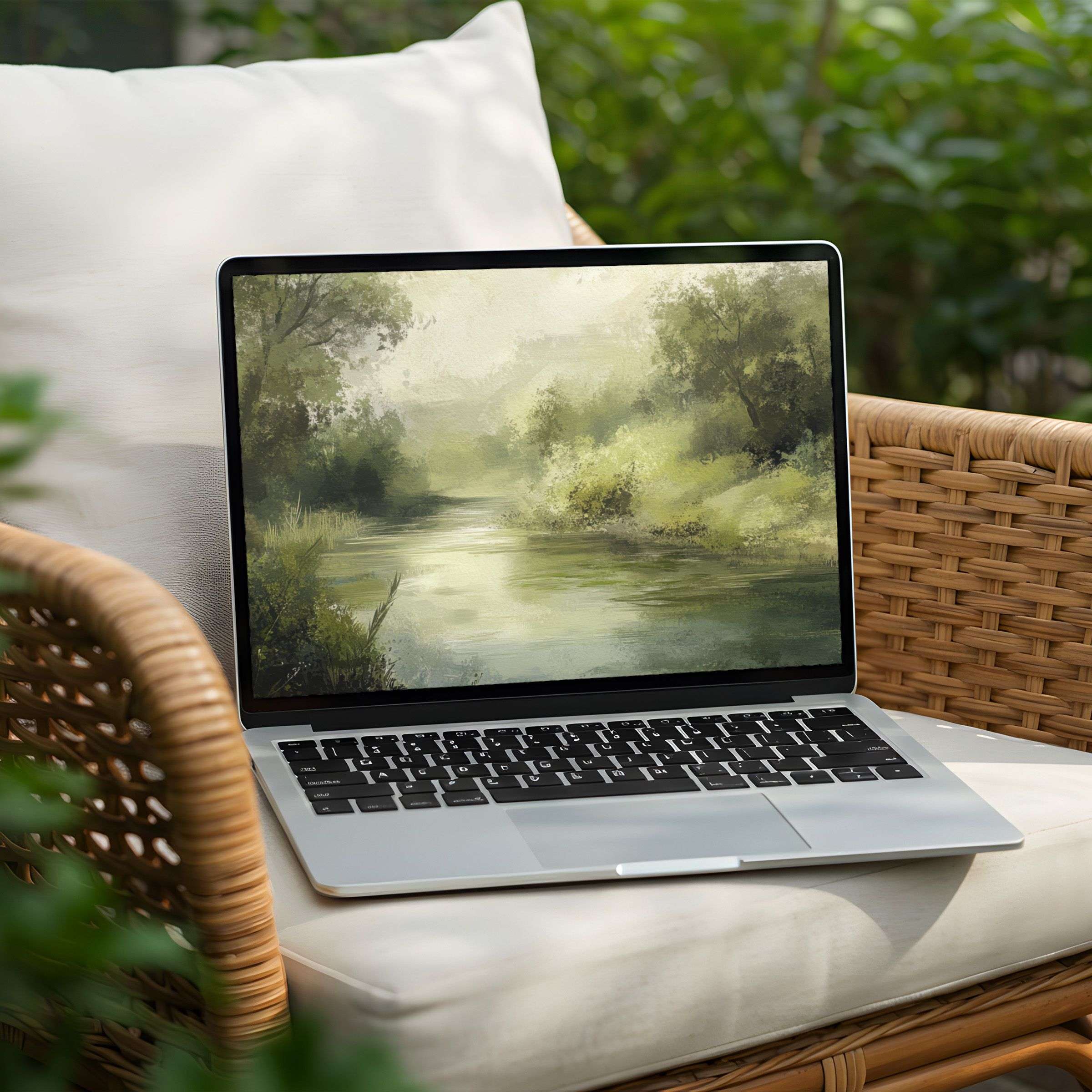 Serene nature-inspired desktop background for PC and Laptop brings calm and elegance to your space Instant download available